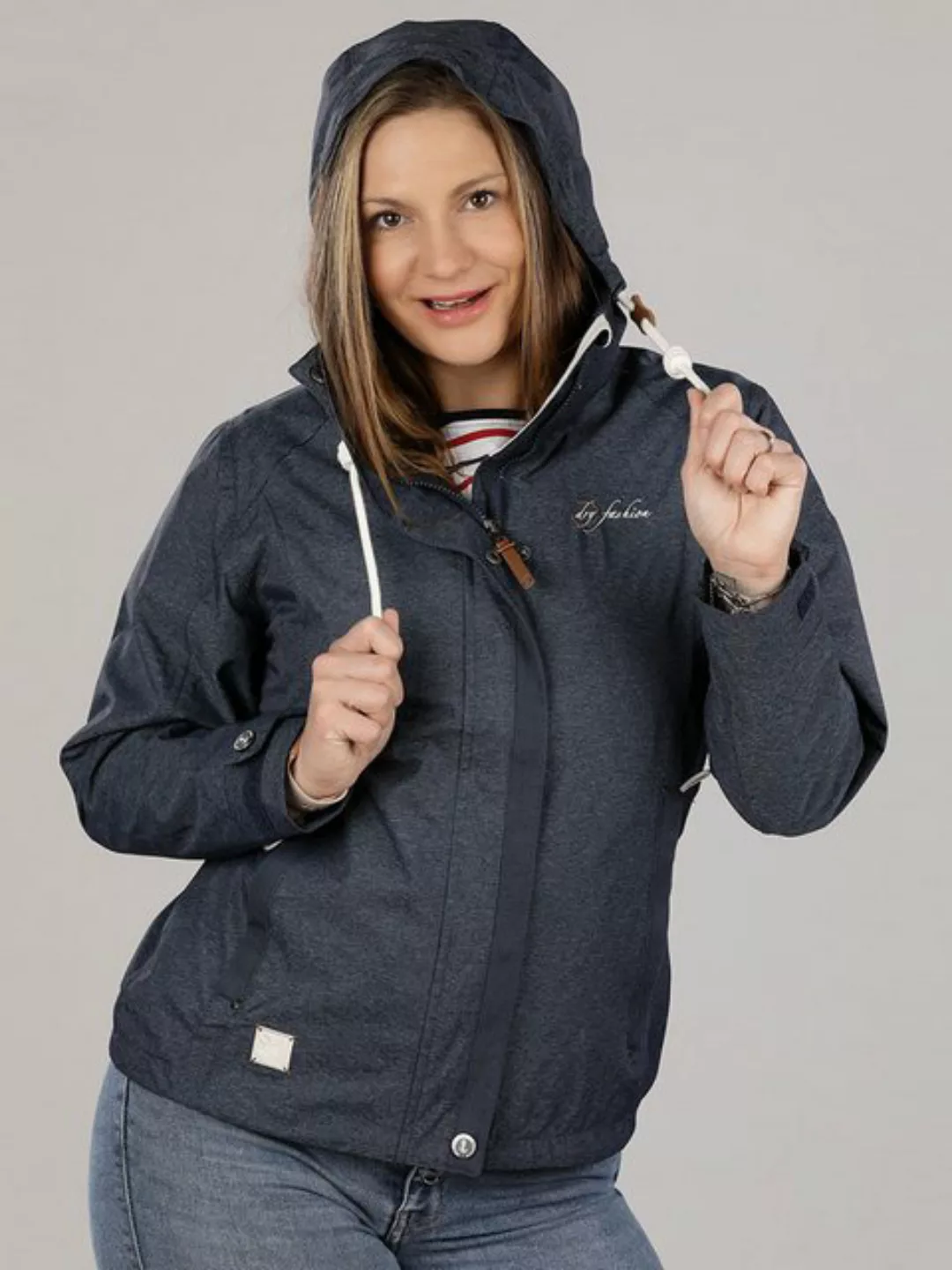 Dry Fashion Funktionsjacke Damen Jacke Greetsiel mit abnehmbarer Kapuze - w günstig online kaufen