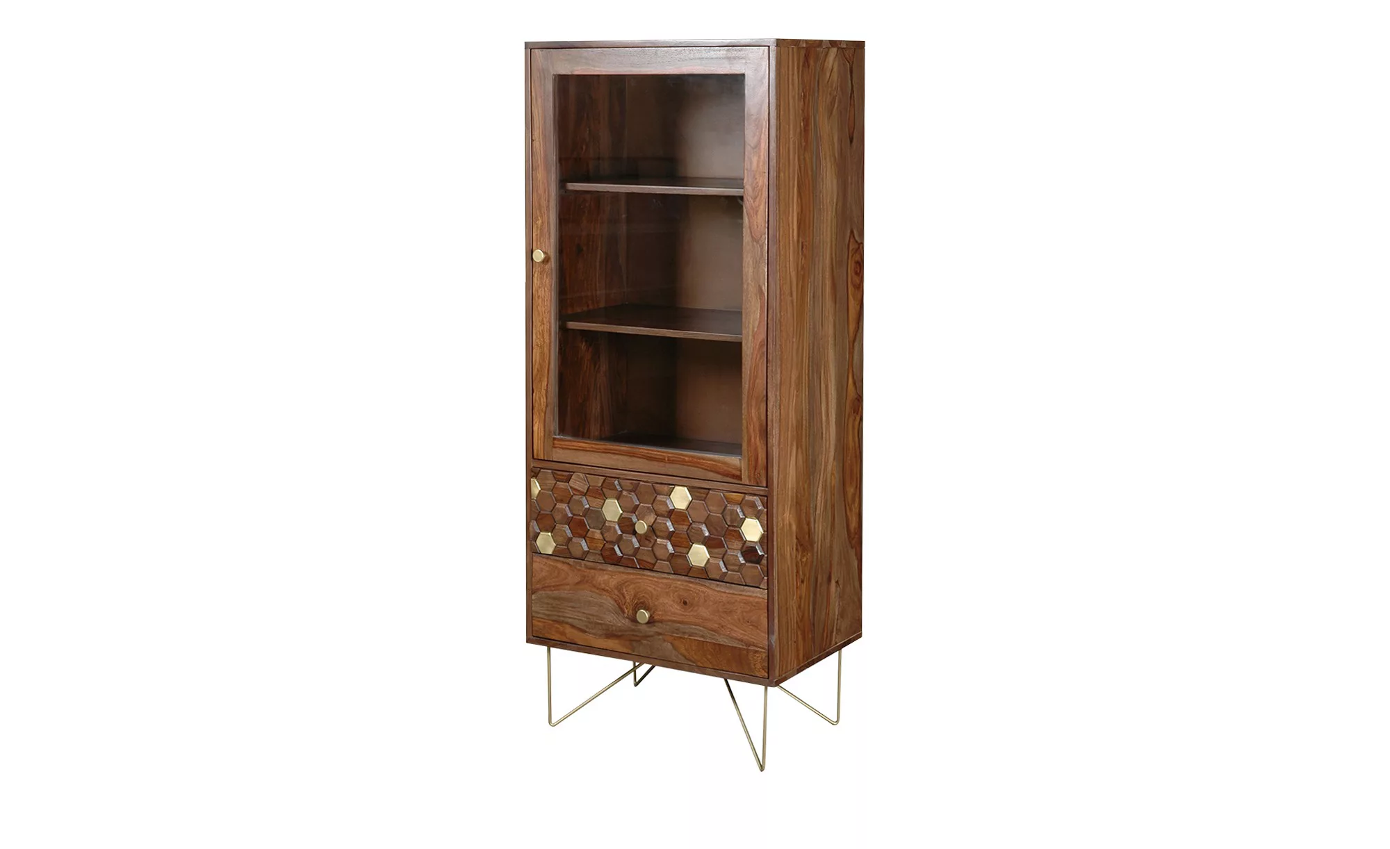 Love it Vitrine  Mitsu ¦ holzfarben ¦ Maße (cm): B: 65 H: 160 T: 40 Schränk günstig online kaufen