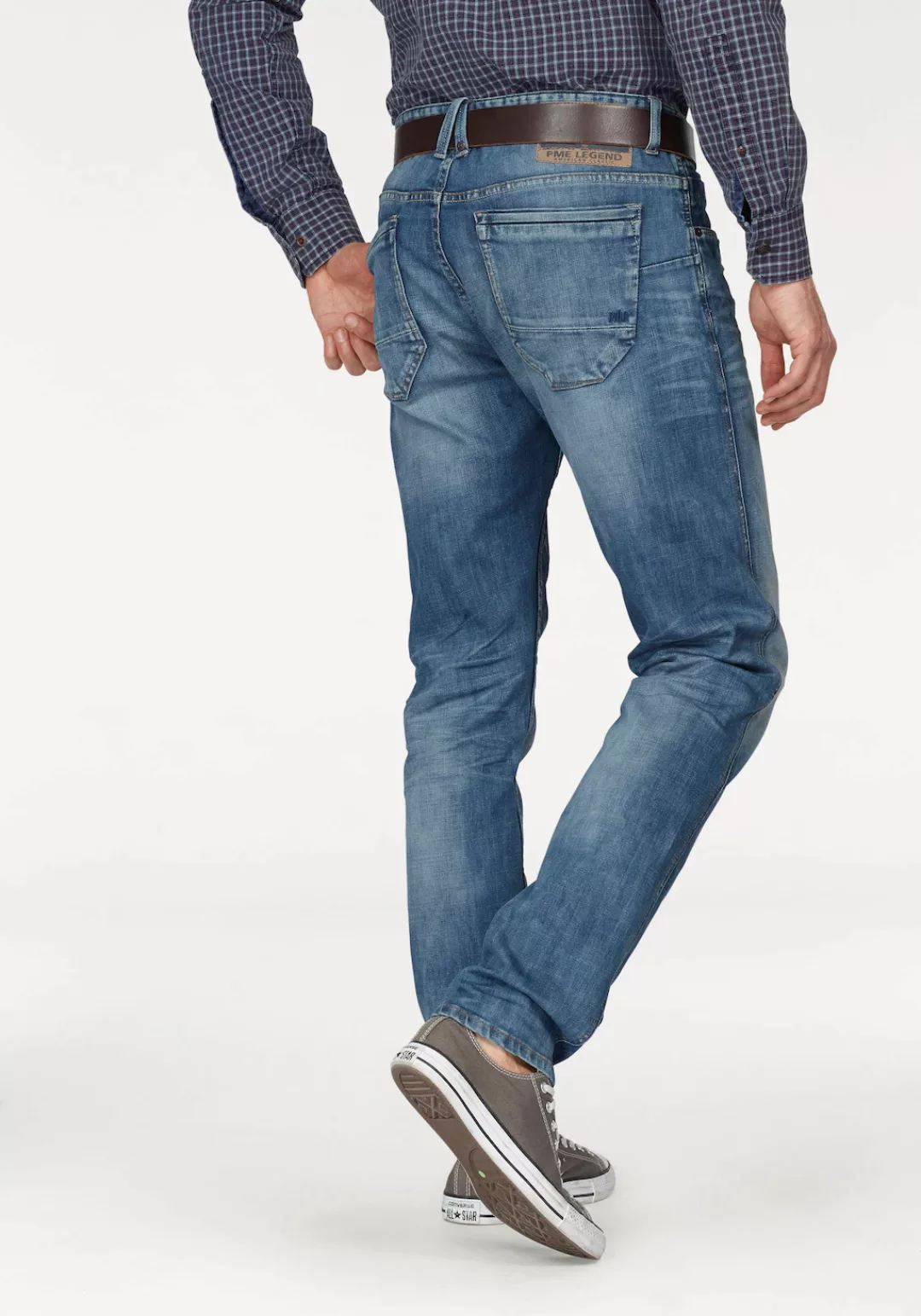 PME Legend Herren Jeans NIGHTFLIGHT - Regular Fit - Blau - Medium Blue günstig online kaufen