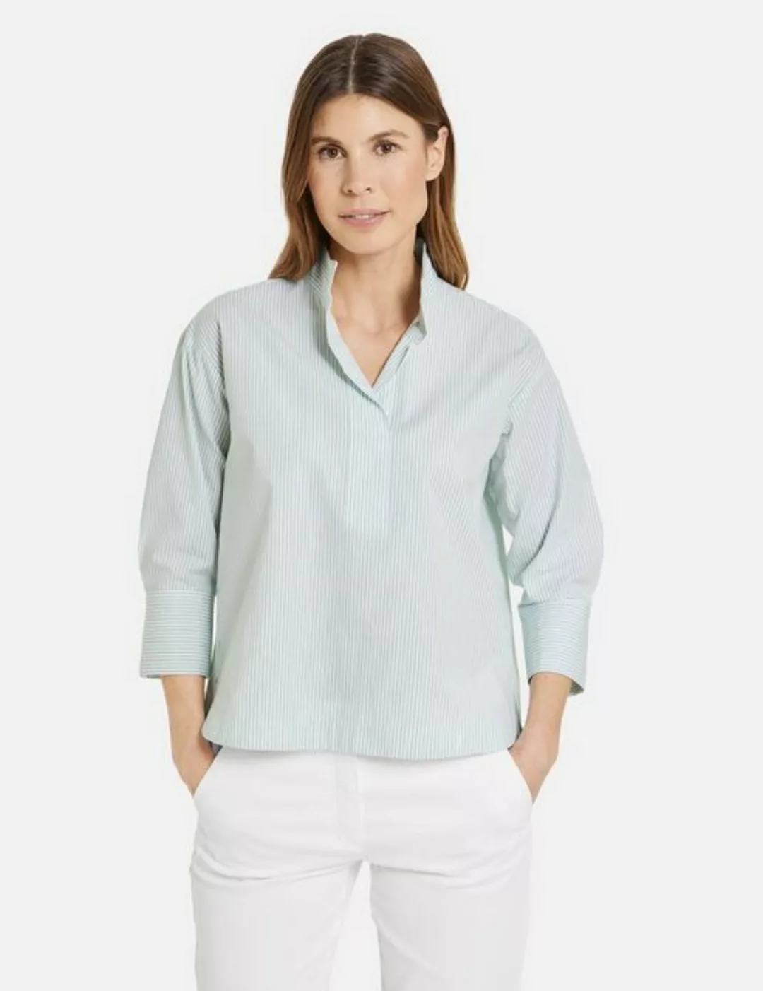 GERRY WEBER Klassische Bluse 3/4 Arm Bluse aus reiner Baumwolle günstig online kaufen