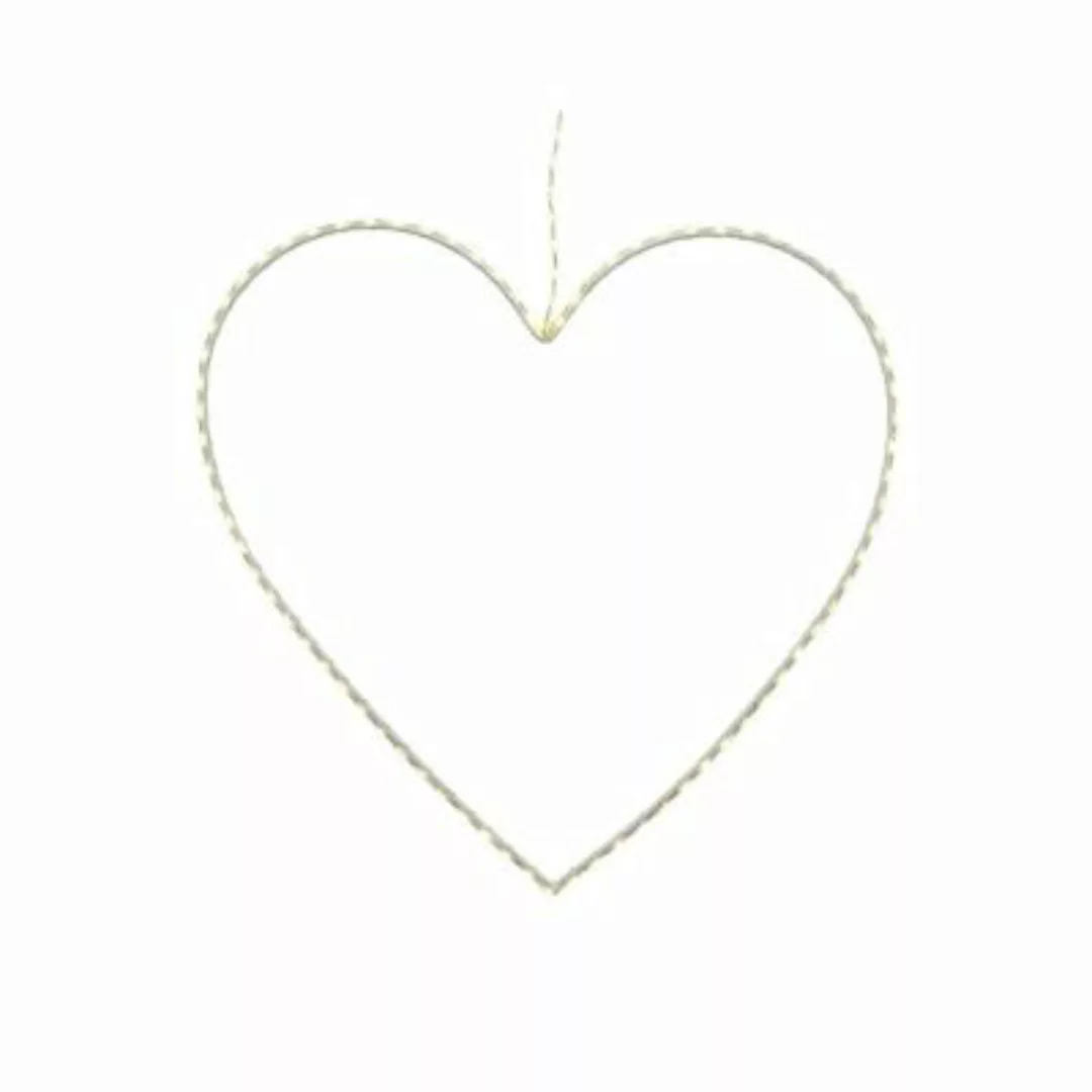 MARELIDA LED Herz Metallherz Hängedeko Außen beleuchtet D: 58cm weiß  Erwac günstig online kaufen