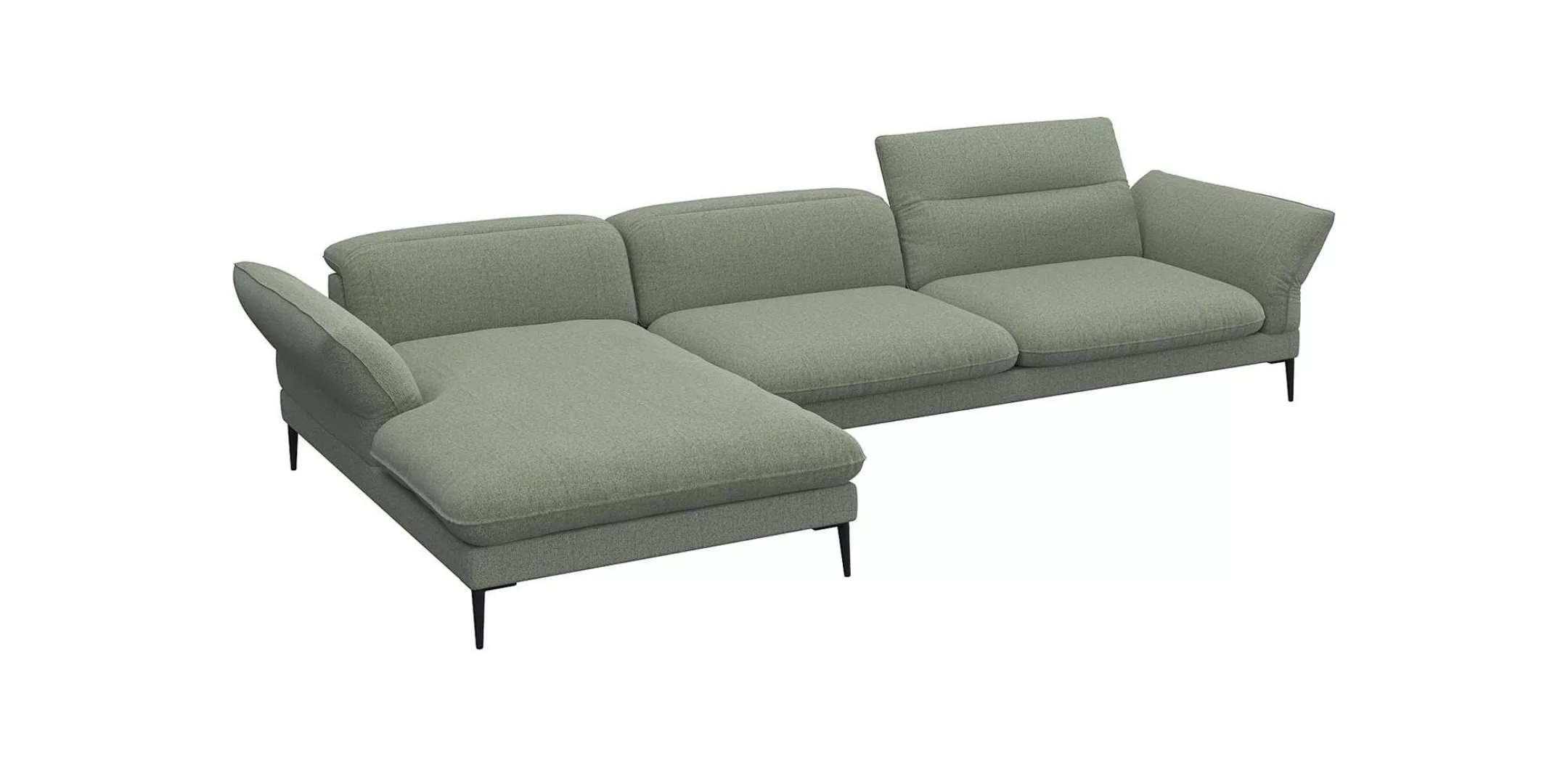 FLEXLUX Ecksofa »Salino, Funktionssofa mit Recamiere, Relaxsofa, Ecksofa«, günstig online kaufen