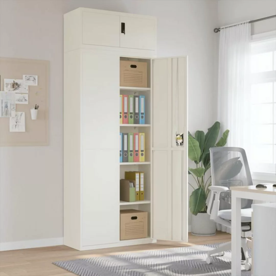 vidaXL Aktenschrank Aktenschrank Büroschrank Home Office Ablage Büro Weiß 9 günstig online kaufen