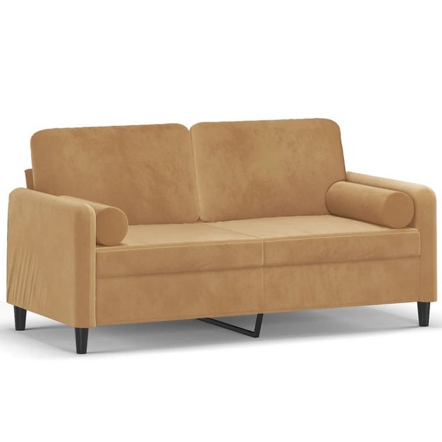 vidaXL Sofa Sofa mit Zierkissen Samt, 120 cm, 2-Sitzer günstig online kaufen