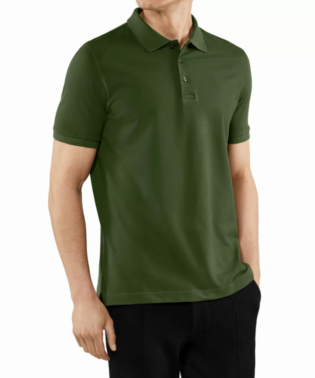 FALKE Polo Shirt Polo, Herren, XXL, Grün, Struktur, Baumwolle, 62101-793206 günstig online kaufen