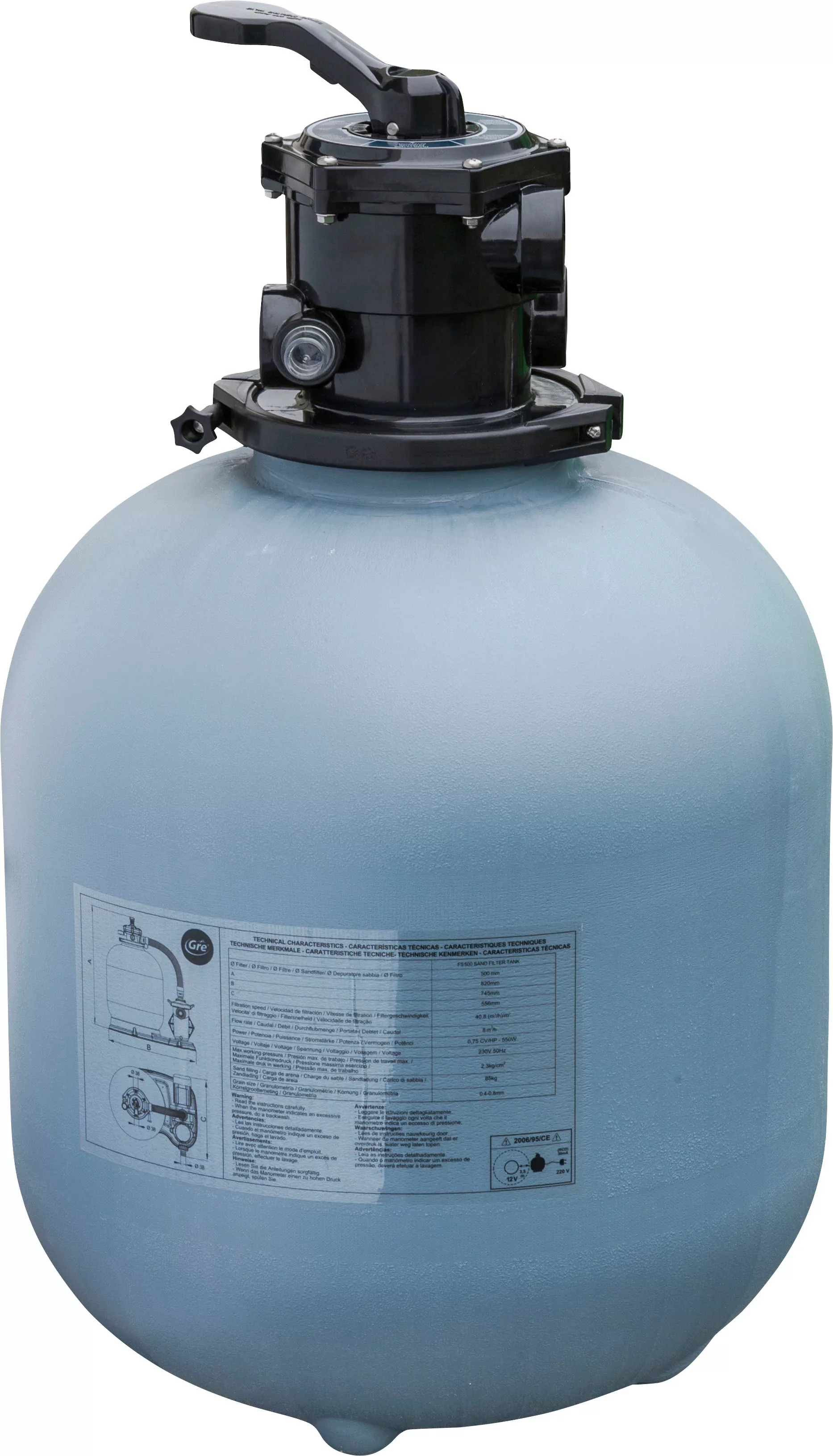 Gre Sandfilteranlage "FIS500", Sandfilter, 10.000 l/h günstig online kaufen