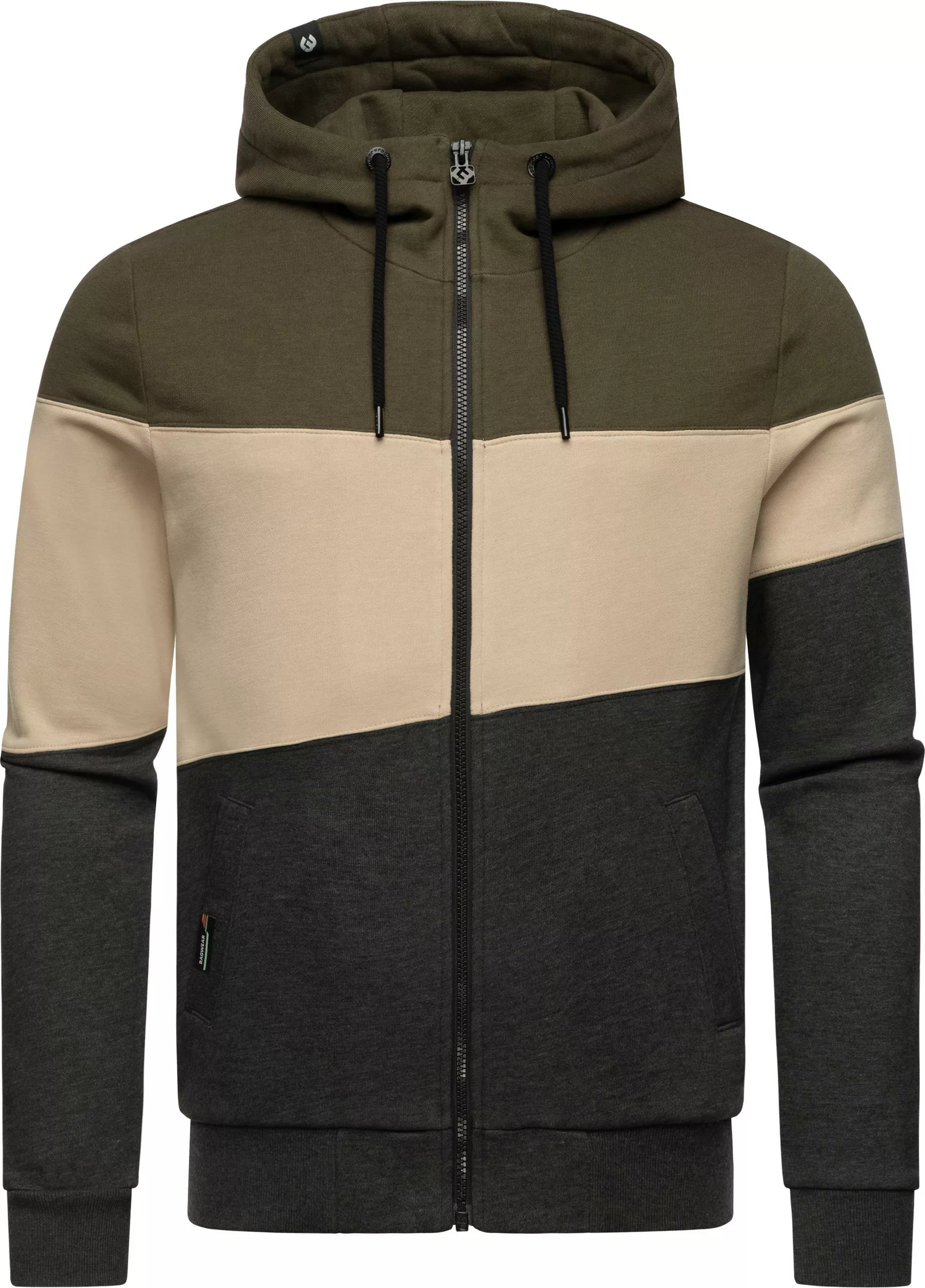 Ragwear Kapuzensweatjacke "Trien", Herren Basic Sweatjacke mit Kapuze günstig online kaufen