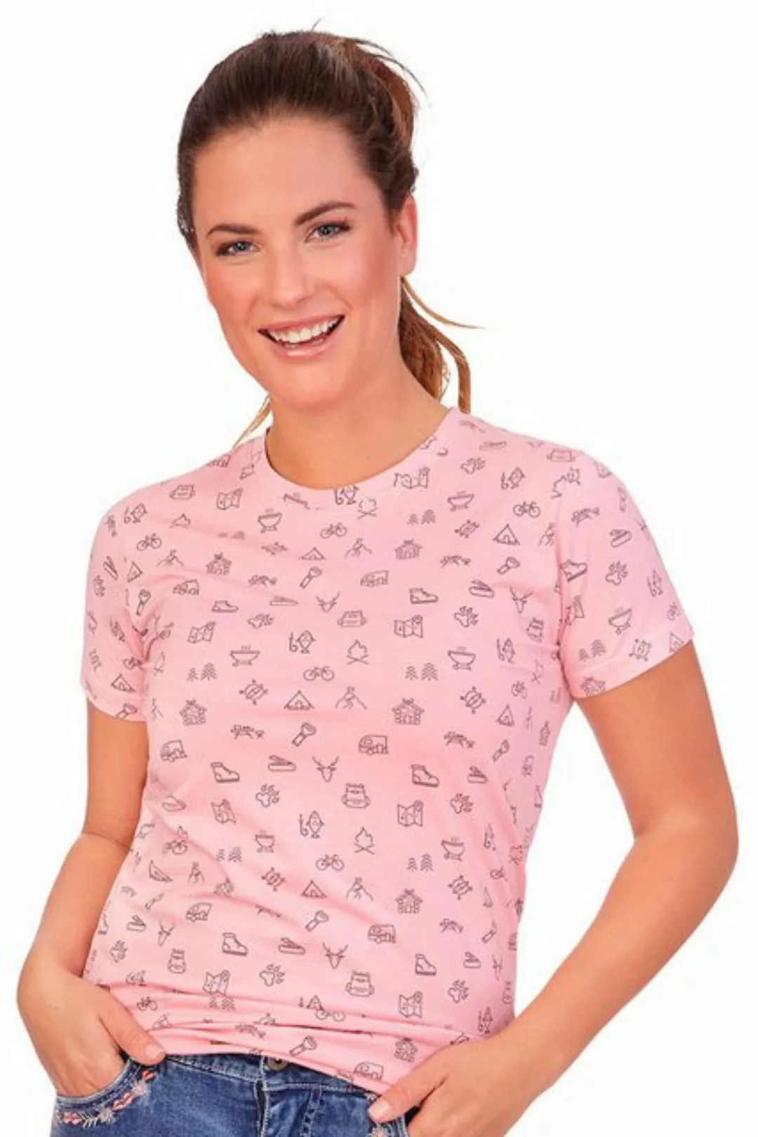 Piz Palü Outdoorbluse Wandershirt Damen - ANTDORF - perlrosa günstig online kaufen