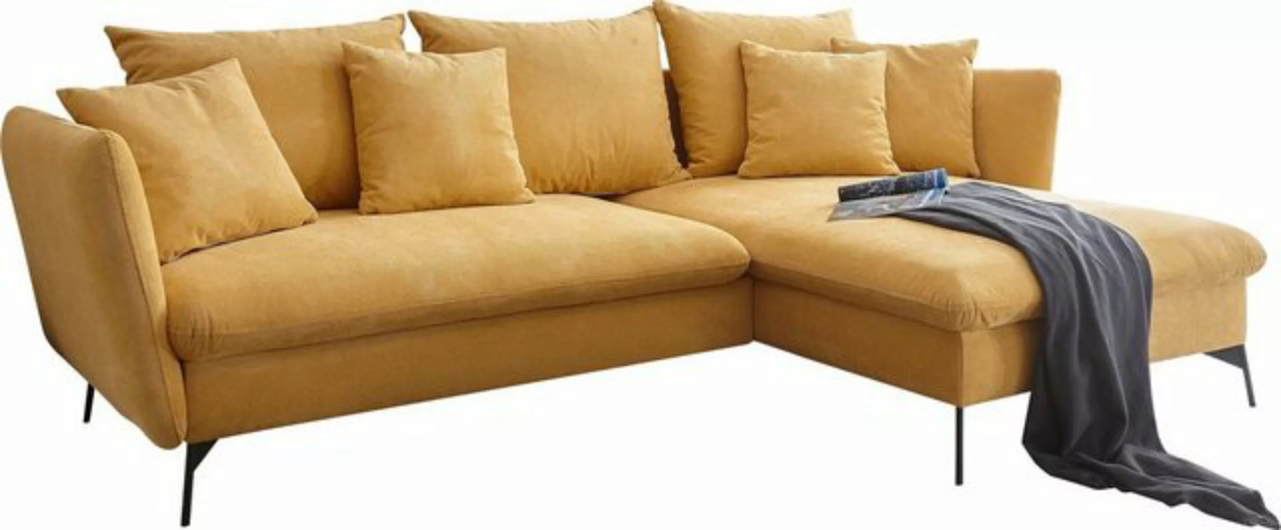 andas Ecksofa LIVORNO,258 cm, L-Form, Schlaffunktion u. Bettkasten (139/224 günstig online kaufen