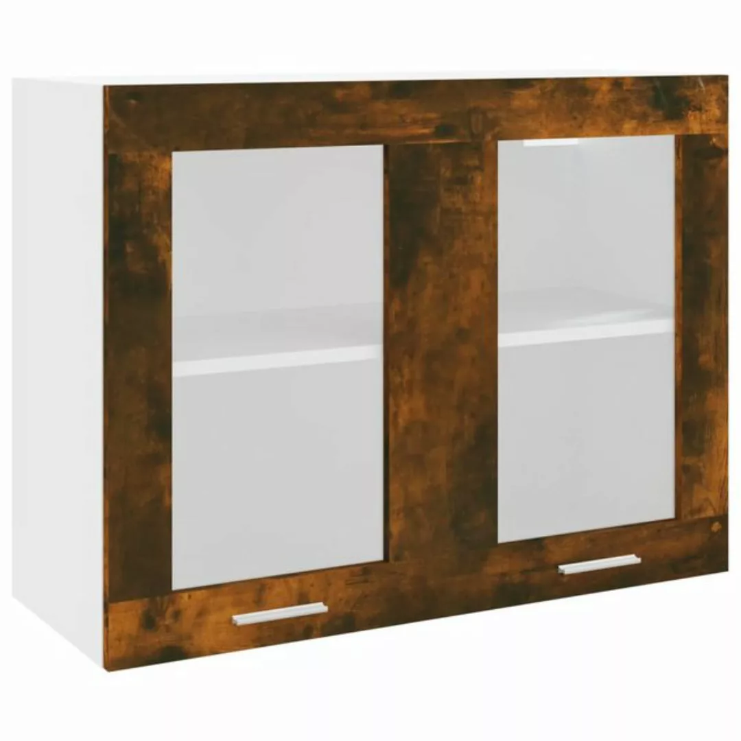 vidaXL Stauraumschrank vidaXL Hängeglasschrank Weiß 80x31x60 cm Holzwerksto günstig online kaufen