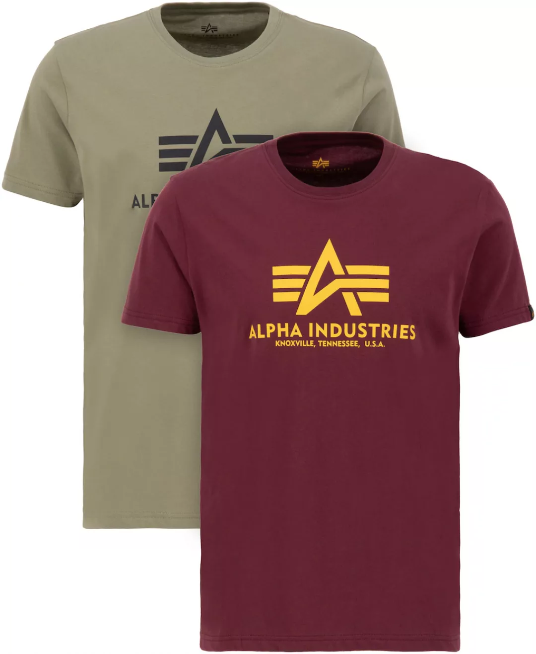 Alpha Industries T-Shirt "Alpha Industries Men - T-Shirts Basic T-Shirt 2 P günstig online kaufen