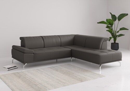 Places of Style Ecksofa "Caluna", Inkl.Sitztiefenverstellung, wahlweise mit günstig online kaufen