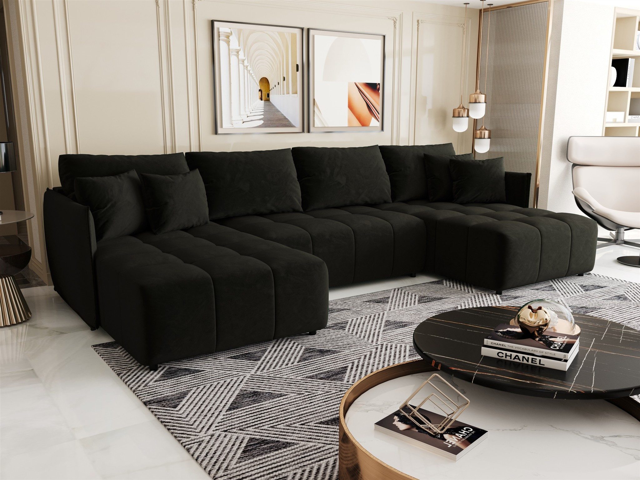 Fun Möbel Wohnlandschaft Sofa TREVISO in günstig online kaufen