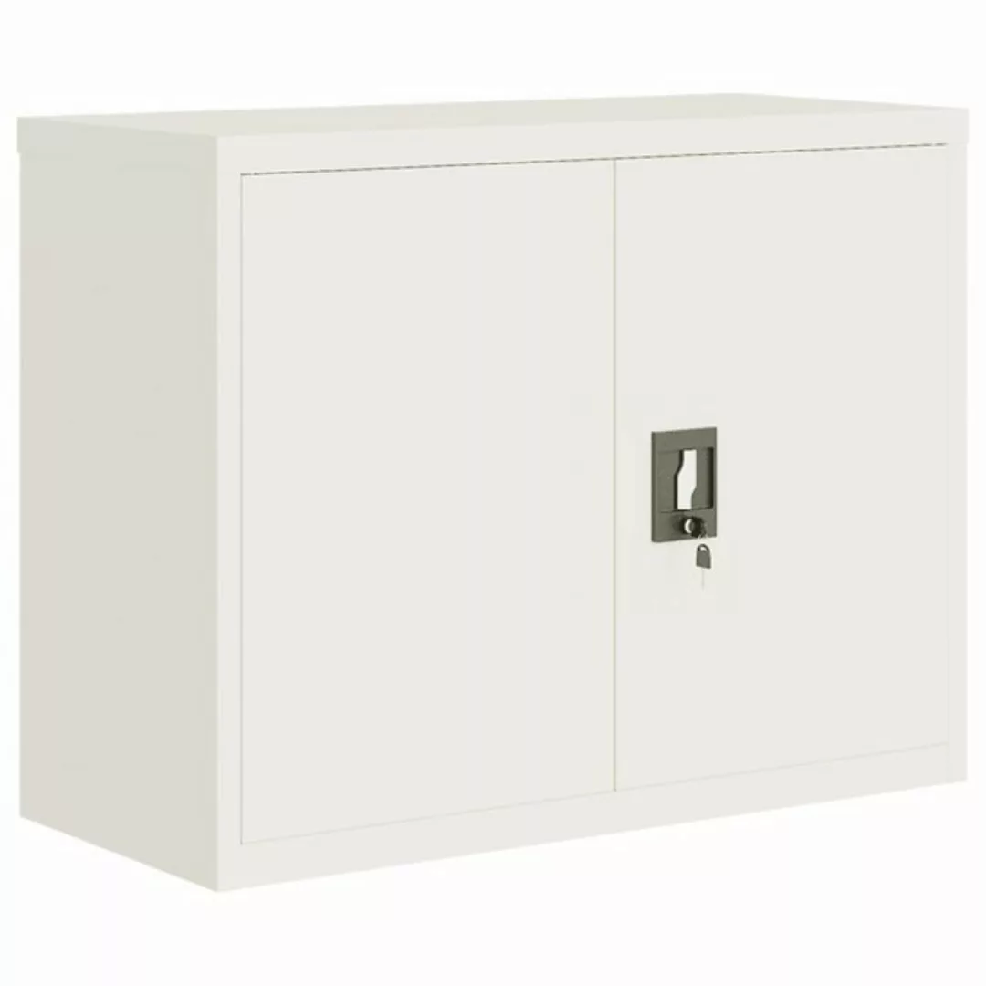 furnicato Aktenschrank Weiß 90x40x70 cm Stahl günstig online kaufen