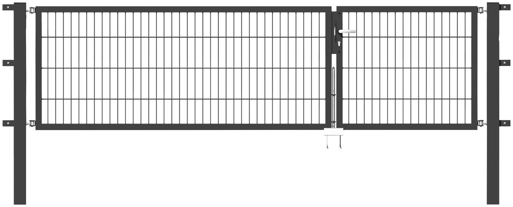 Alberts Zaundoppeltür "Flexo", 300 cm Breite (100 + 200 cm), in versch. Höh günstig online kaufen