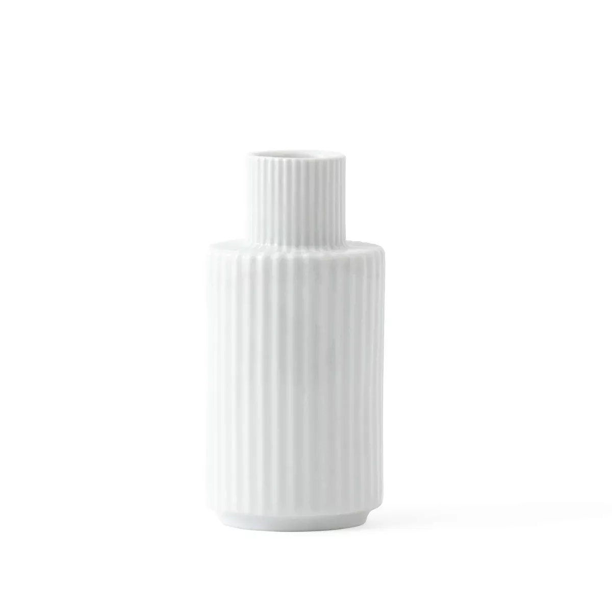 Lyngby Porcelæn - Kerzenhalter Porzellan H 11cm - weiß/Ø 5,5cm günstig online kaufen