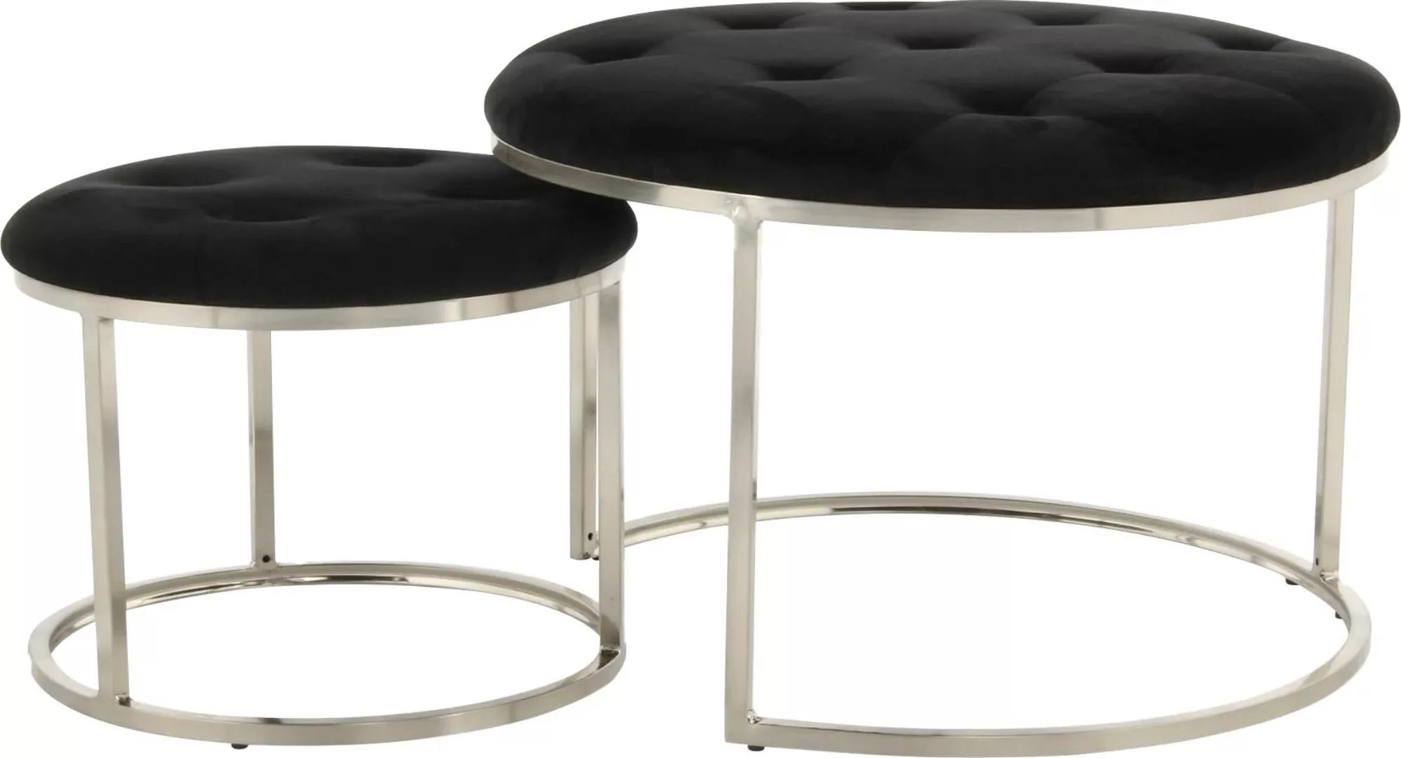 Kayoom Sitzhocker "Hocker Myla 2er-Set, praktisch ineinander schiebbar", (S günstig online kaufen