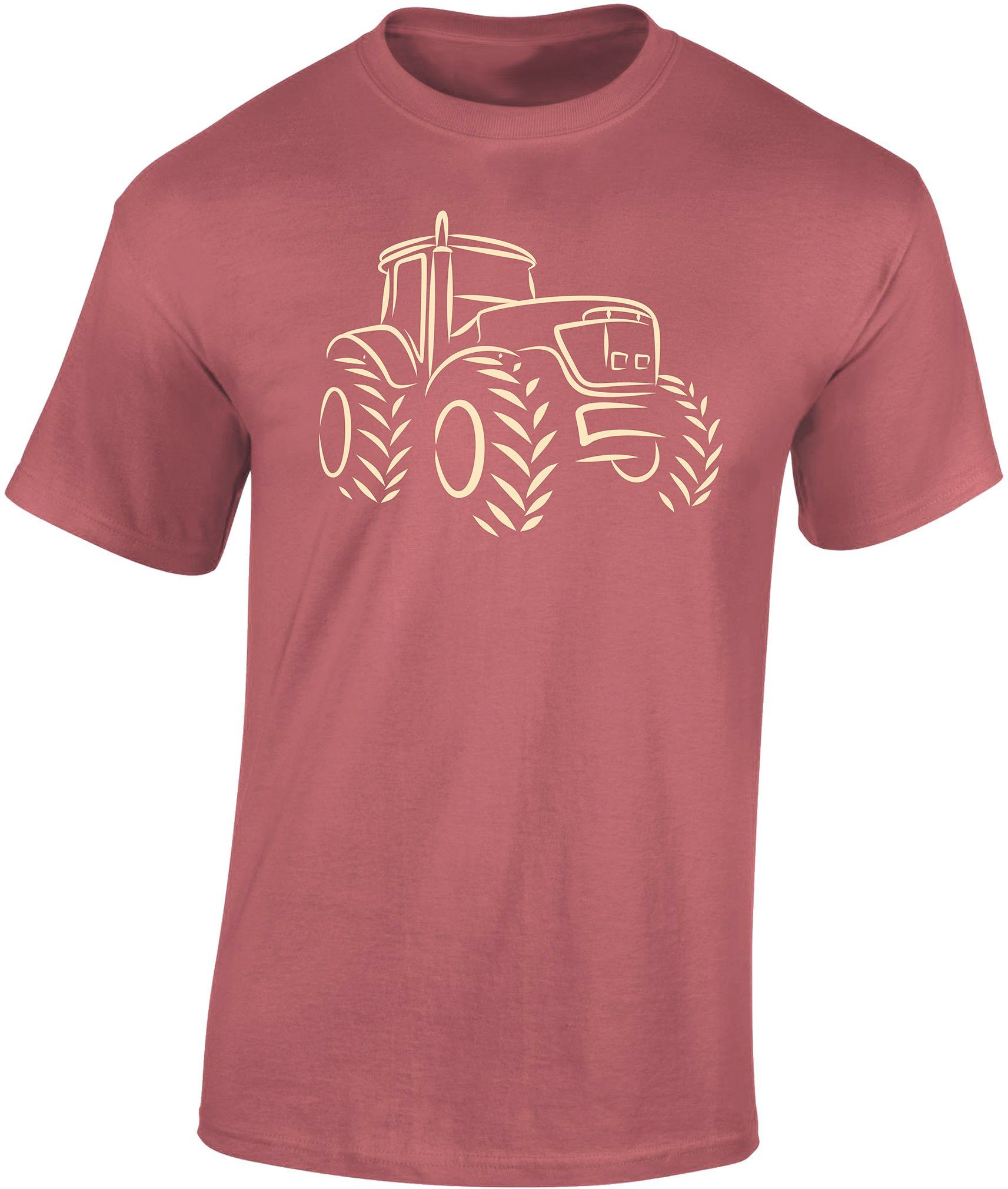 Baddery Print-Shirt "Traktor" T-Shirt Männer Herren günstig online kaufen