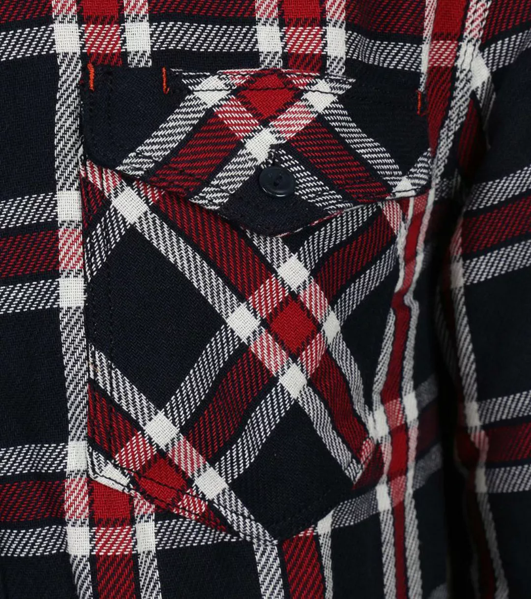 Scotch and Soda Hemd Karomuster Blau/Rot - Größe M günstig online kaufen