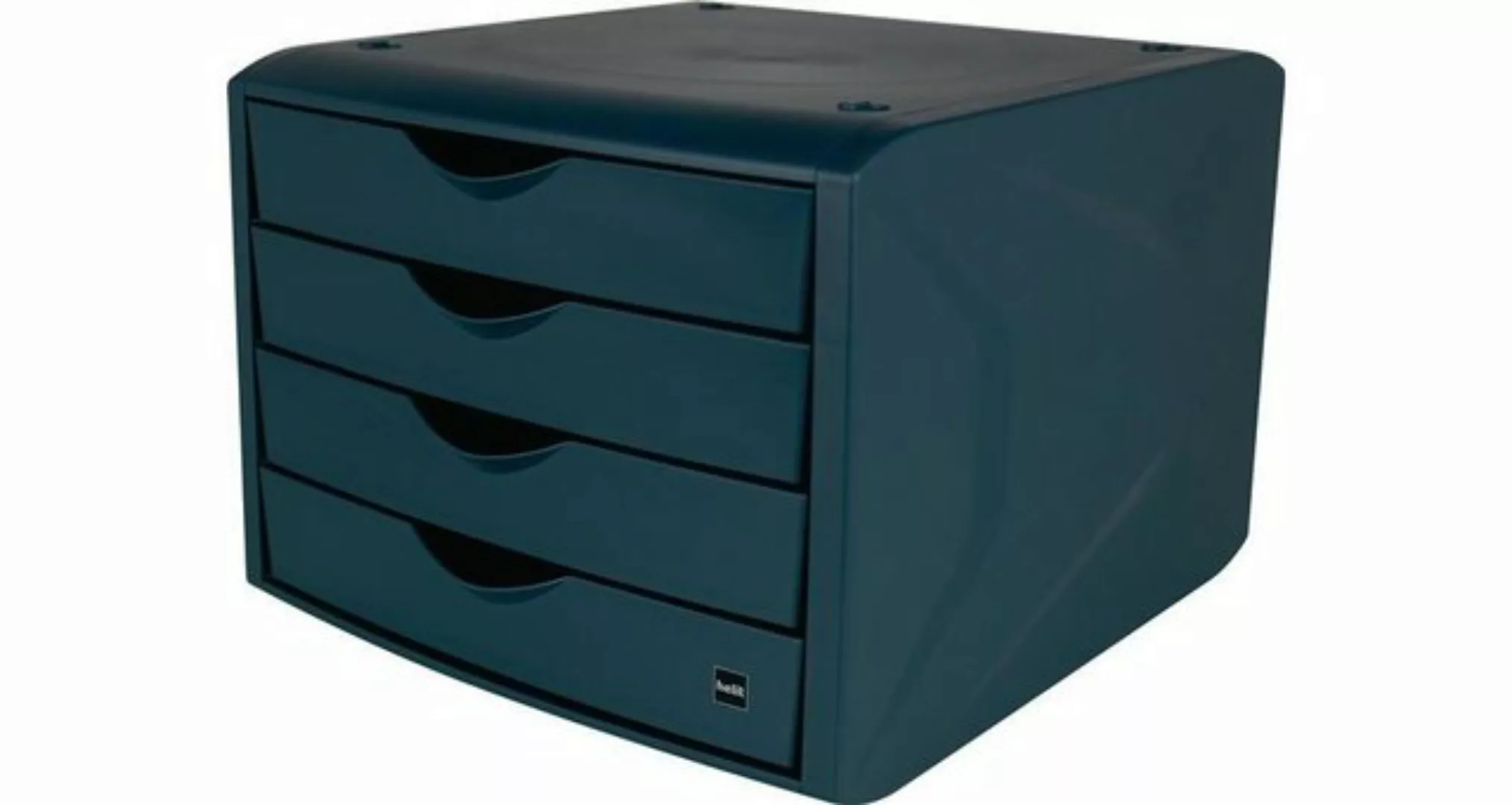 HELIT Hängeregisterschrank Schubladenbox mit Auszugssperre 4 Schubladen bla günstig online kaufen