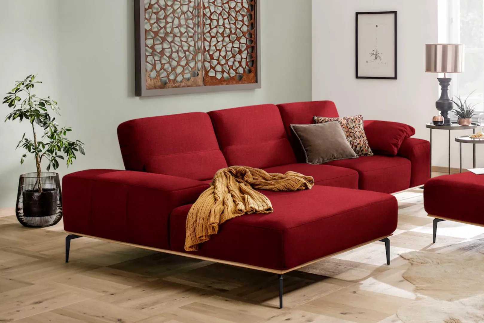 W.SCHILLIG Ecksofa "run, Designsofa mit tollem Sitzkomfort, bequem, L-Form" günstig online kaufen