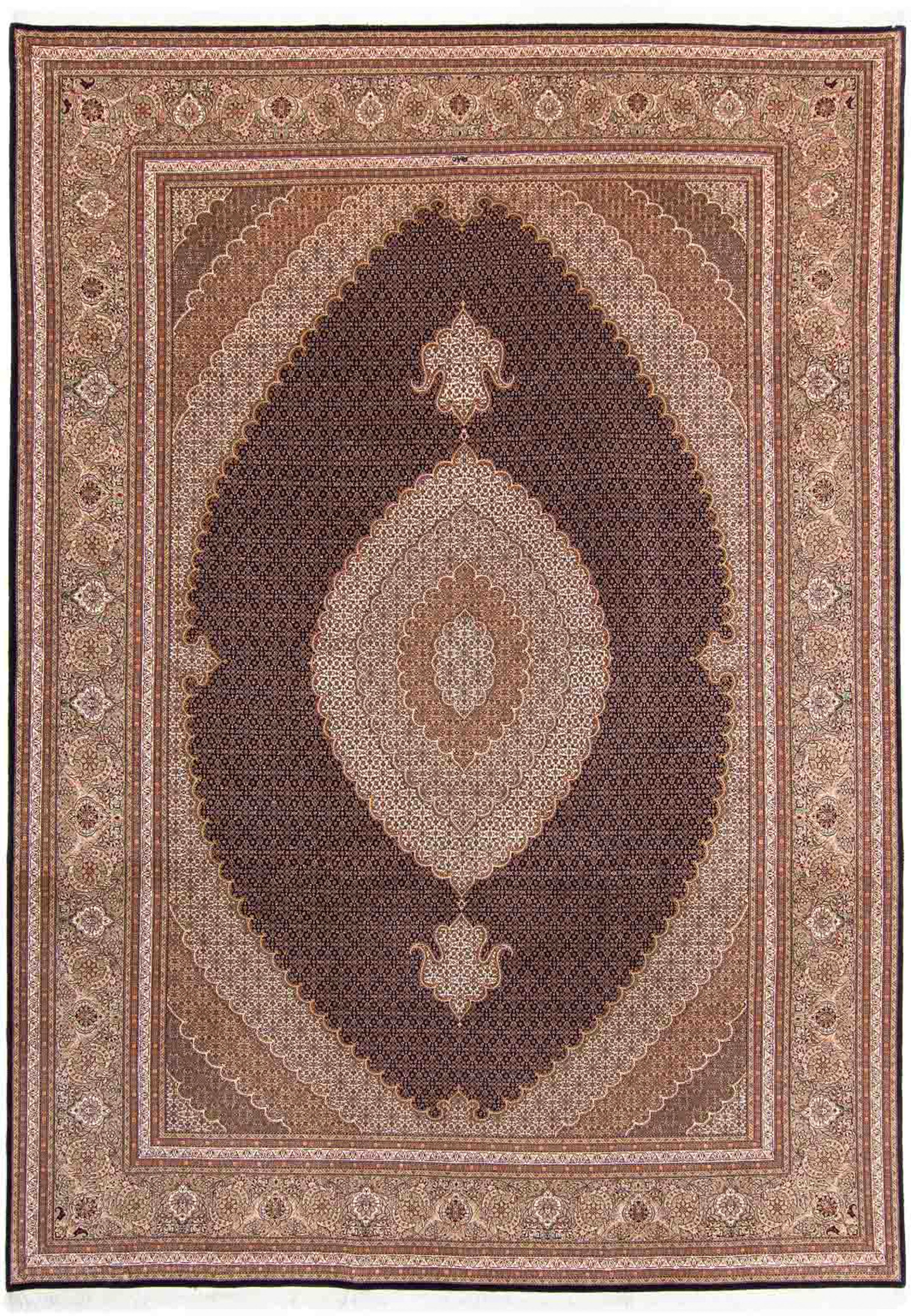 morgenland Orientteppich »Perser - Täbriz - 352 x 252 cm - hellbraun«, rech günstig online kaufen