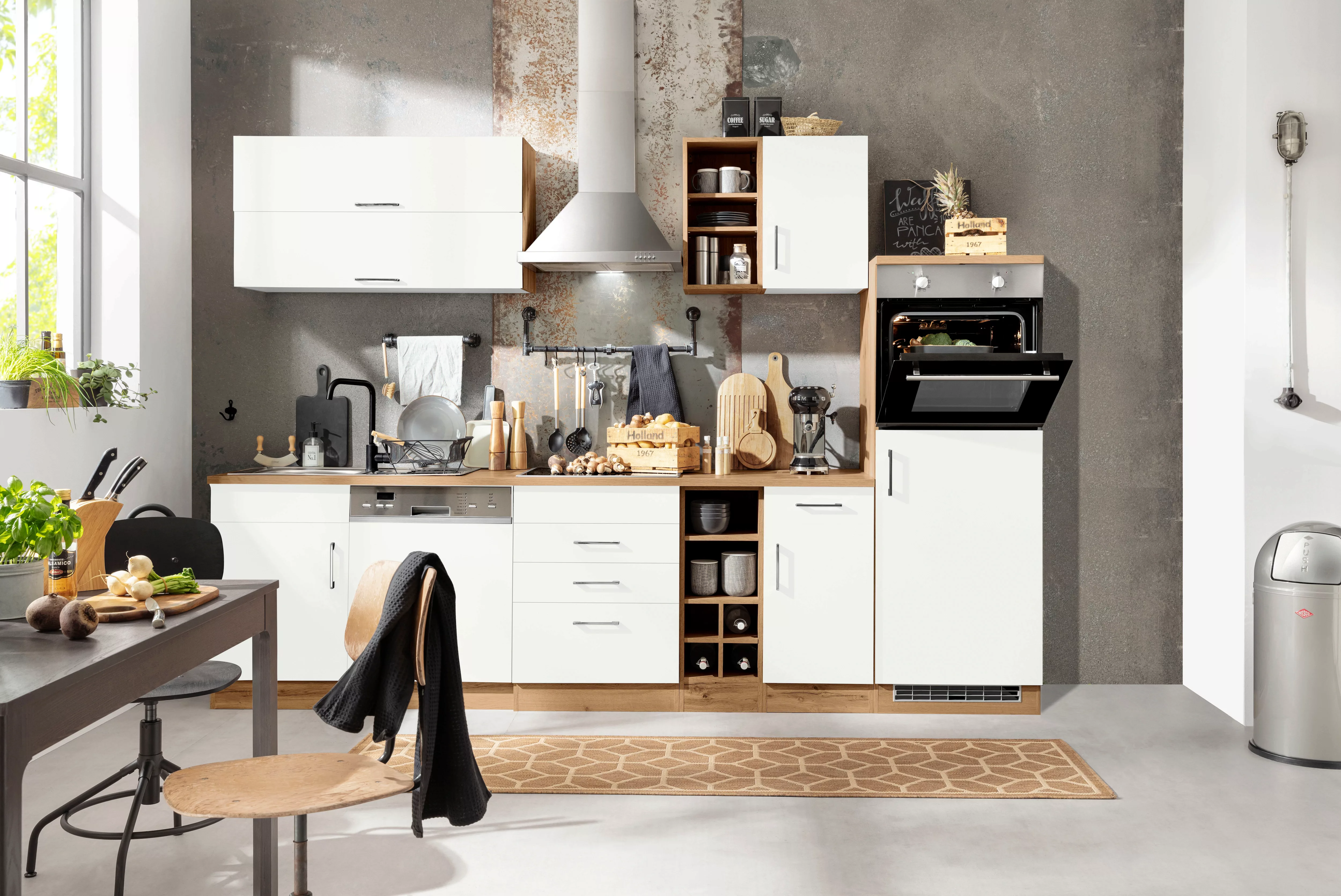HELD MÖBEL Küchenzeile "Colmar", ohne E-Geräte, Breite 300 cm günstig online kaufen