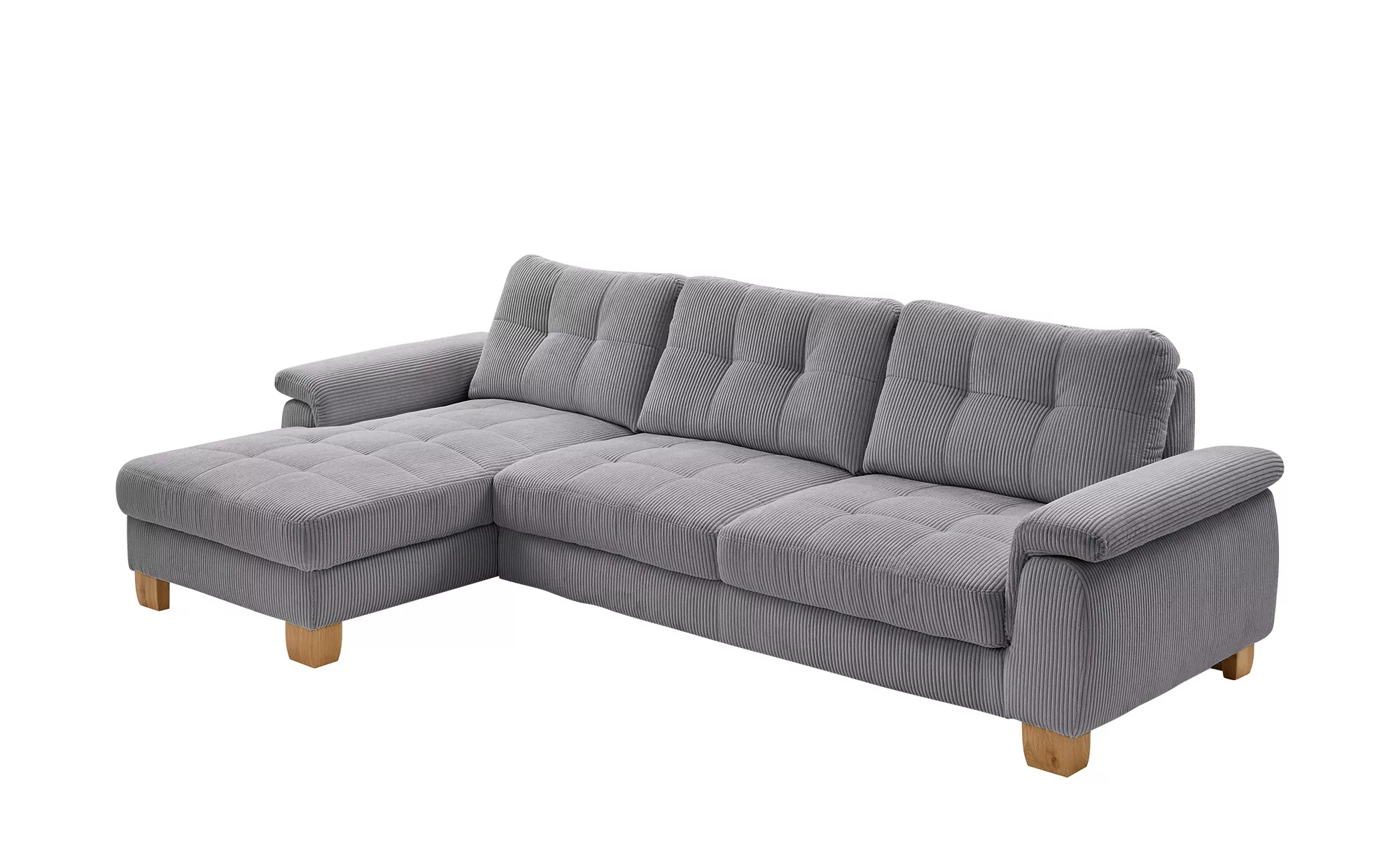 meinSofa Ecksofa  aus Cord Suna ¦ grau ¦ Maße (cm): B: 316 H: 86 T: 177.0 P günstig online kaufen