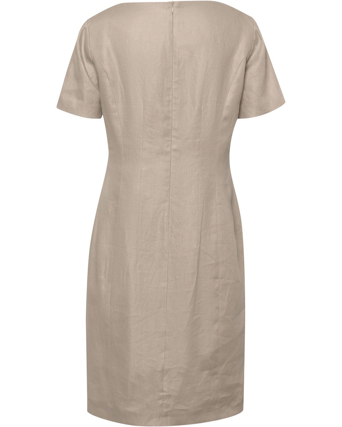 White Label Midikleid Halbarm-Leinenkleid günstig online kaufen