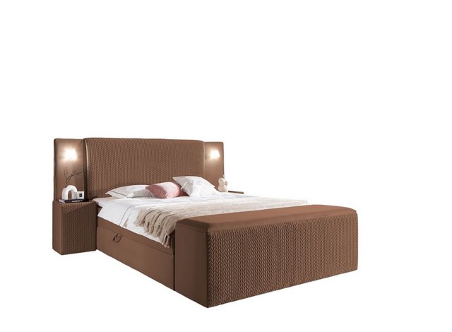 Fun Möbel Boxbett Bett MARTEN in Stoff Magic Velvet Set.4 (inkl. Bettkästen günstig online kaufen