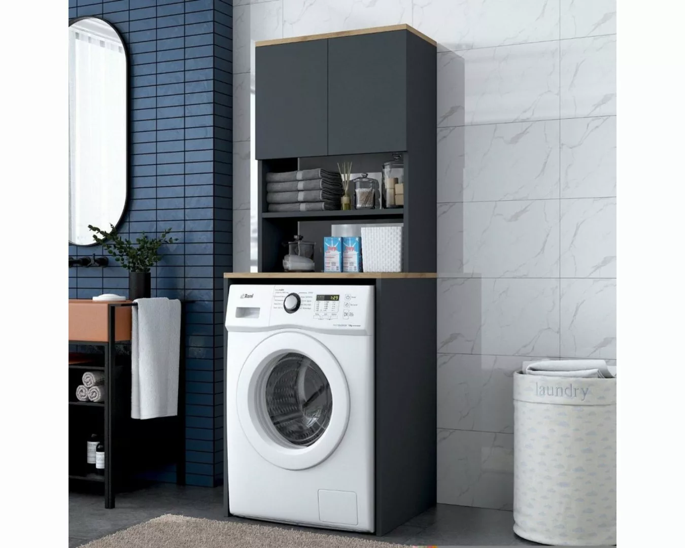 Luxusbetten24 Waschmaschinenunterschrank Designer Waschmaschinen - Schrank günstig online kaufen