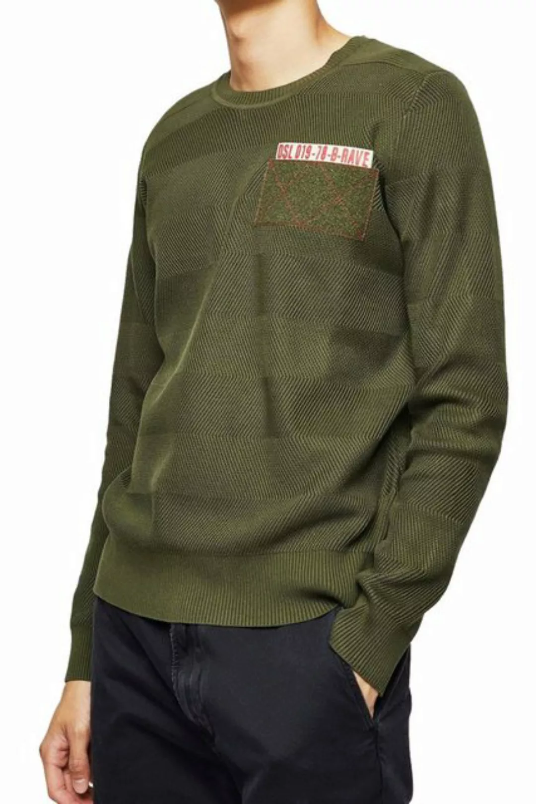 Diesel Rundhalspullover Diesel "K-STLE PULLOVER" Herren Pullover günstig online kaufen