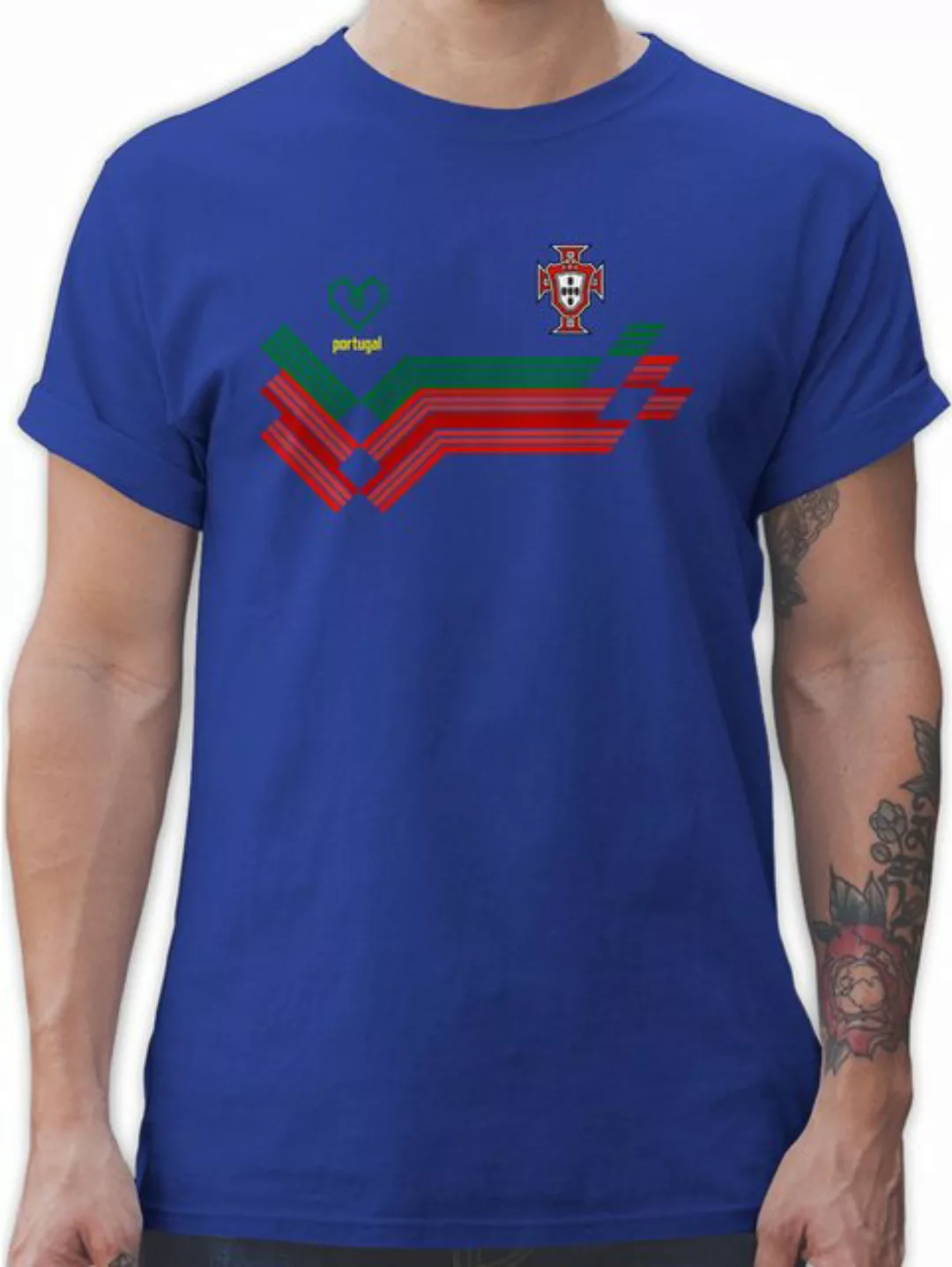 Shirtracer T-Shirt Portugal Fanartikel EM, Portugal Wappen 2024 Fussball EM günstig online kaufen