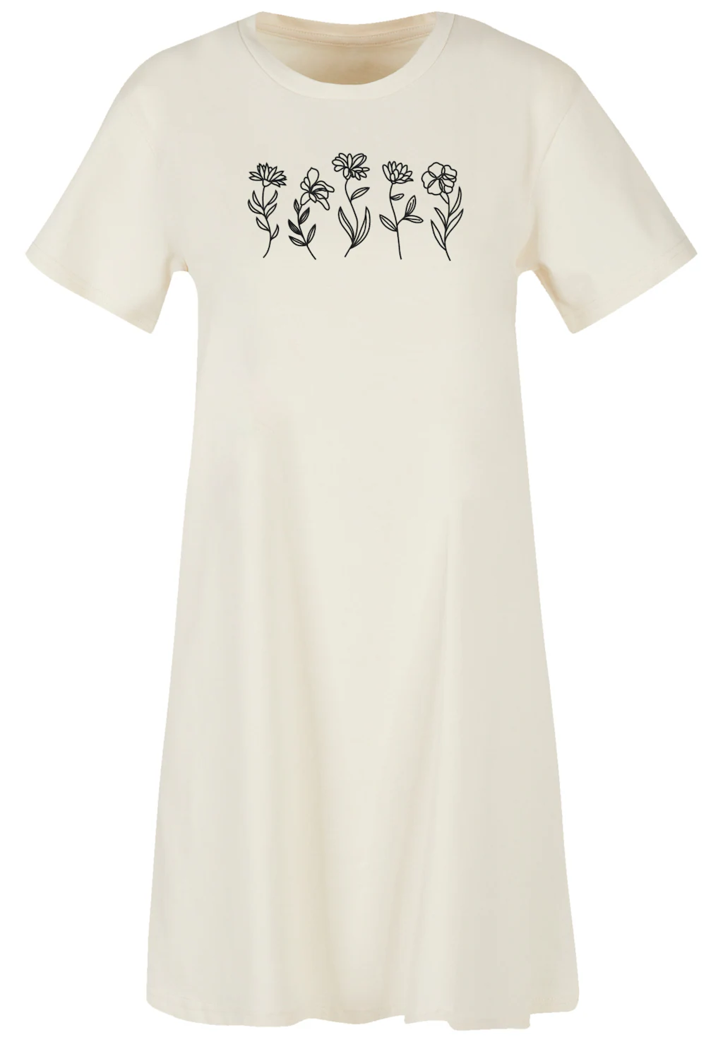 F4NT4STIC Shirtkleid "Wildflower Minimalistic Bestickt", Premium Qualität günstig online kaufen