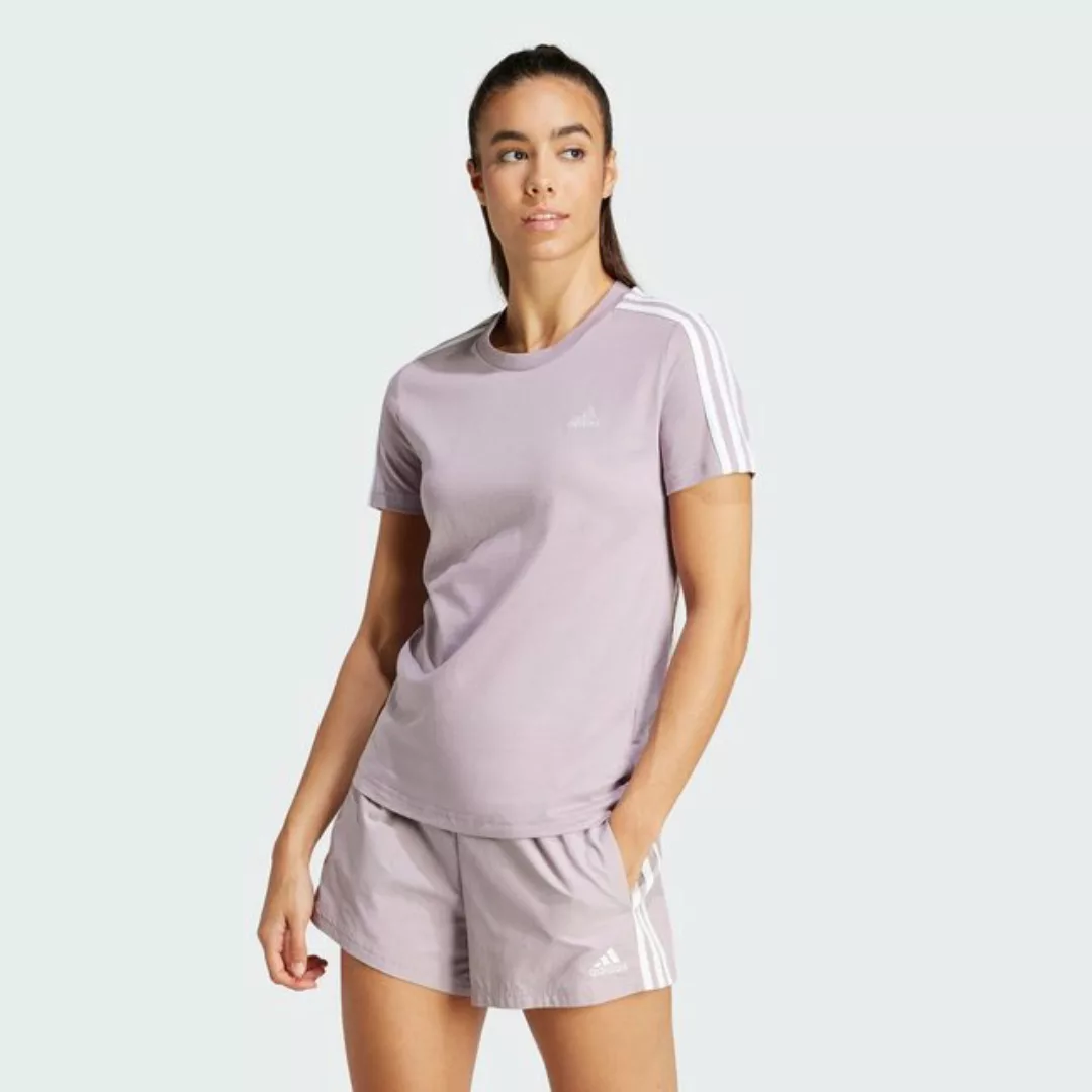 adidas Sportswear T-Shirt LOUNGEWEAR ESSENTIALS SLIM 3-STREIFEN günstig online kaufen
