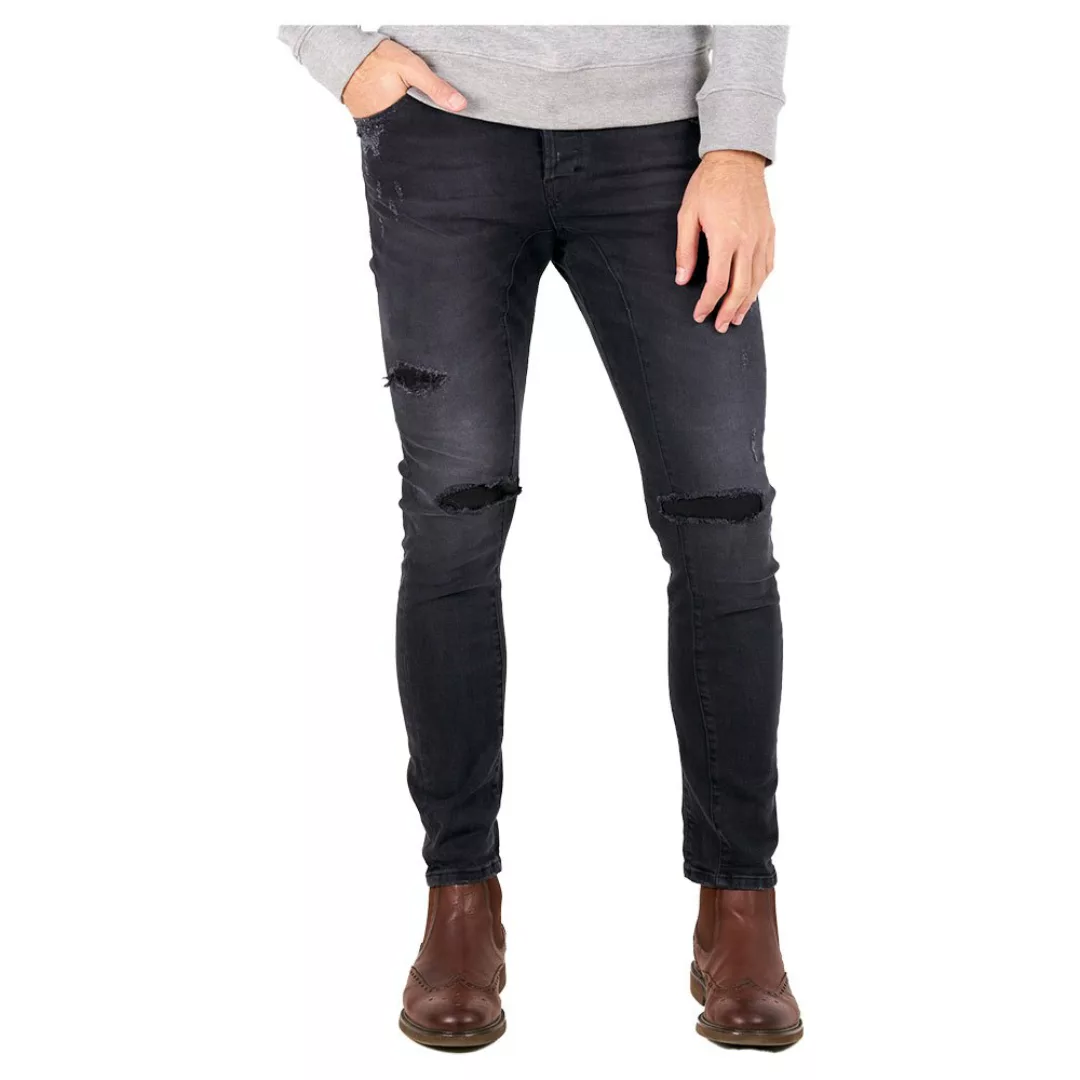 Skull Rider Tappared Jeans Distressed-effekt 30 Black günstig online kaufen