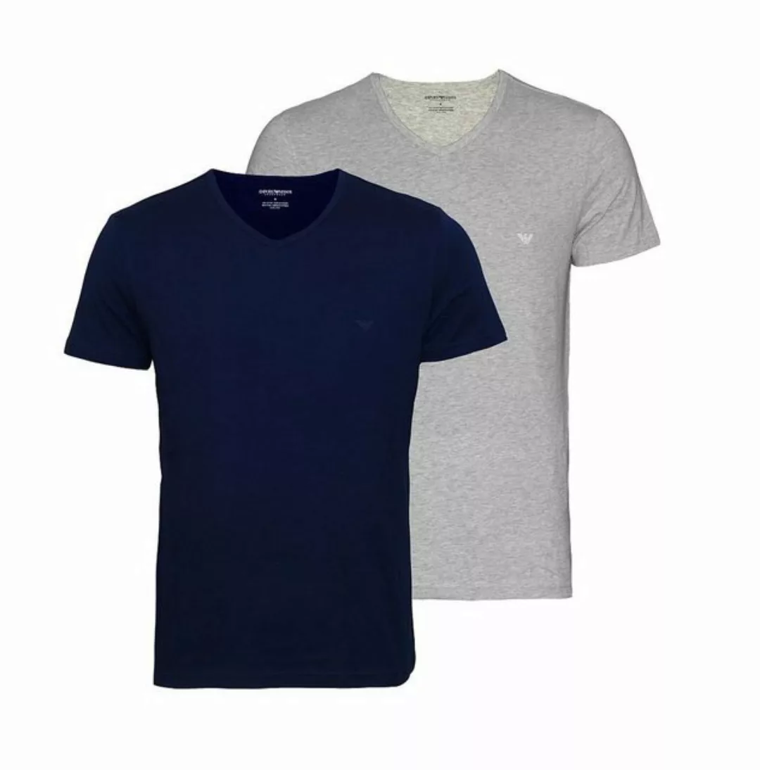 Emporio Armani T-Shirt T-Shirt 2er Pack T-Shirts V-Ausschnitt (2-tlg) günstig online kaufen