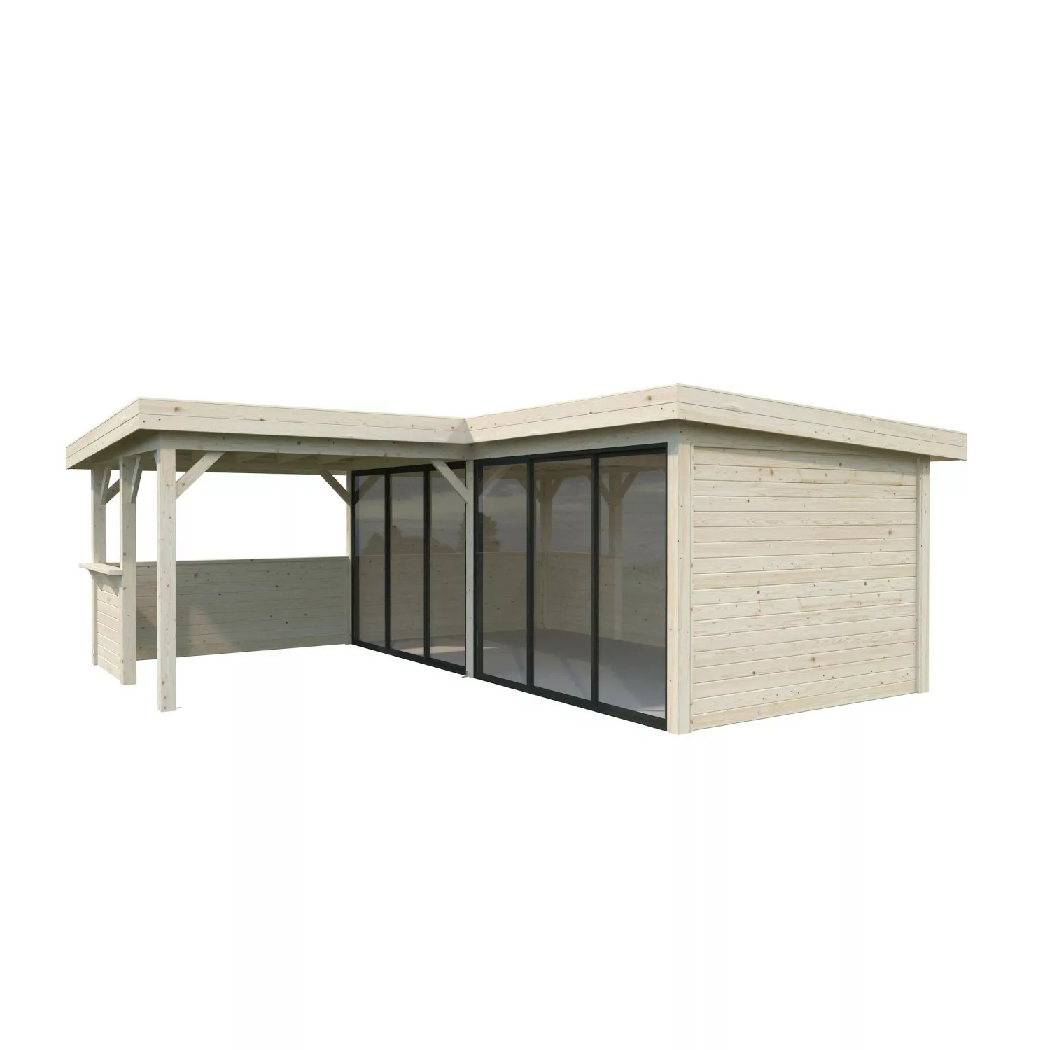 Palmako Pavillon Lenna Set 422 Slide Naturbelassen 588 cm x 588 cm FSC® günstig online kaufen