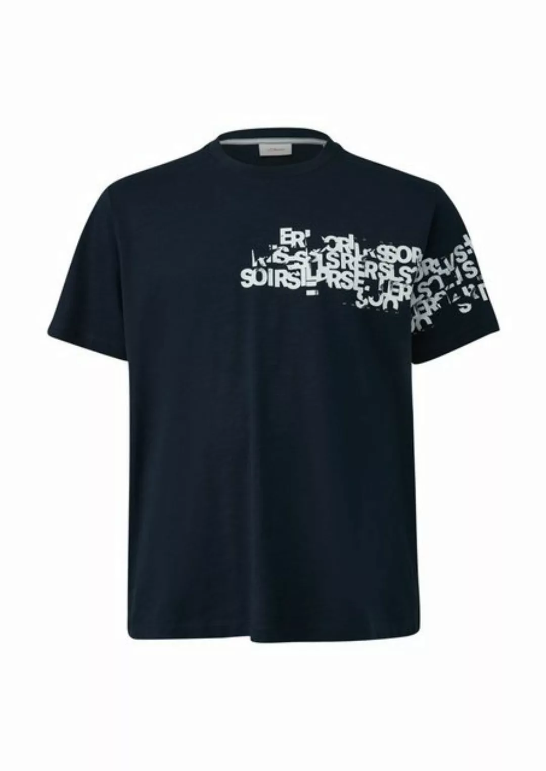 s.Oliver Kurzarmshirt T-Shirt aus Baumwolle Artwork günstig online kaufen