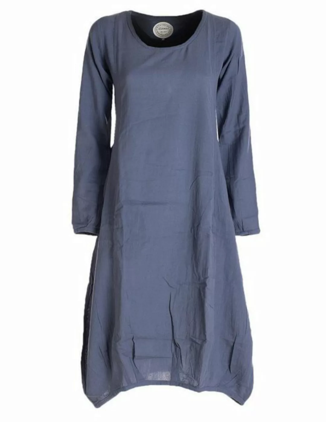 Vishes Midikleid Luftiges Damen Sommerkleid Langarm Longshirt-Kleid Shirt-K günstig online kaufen