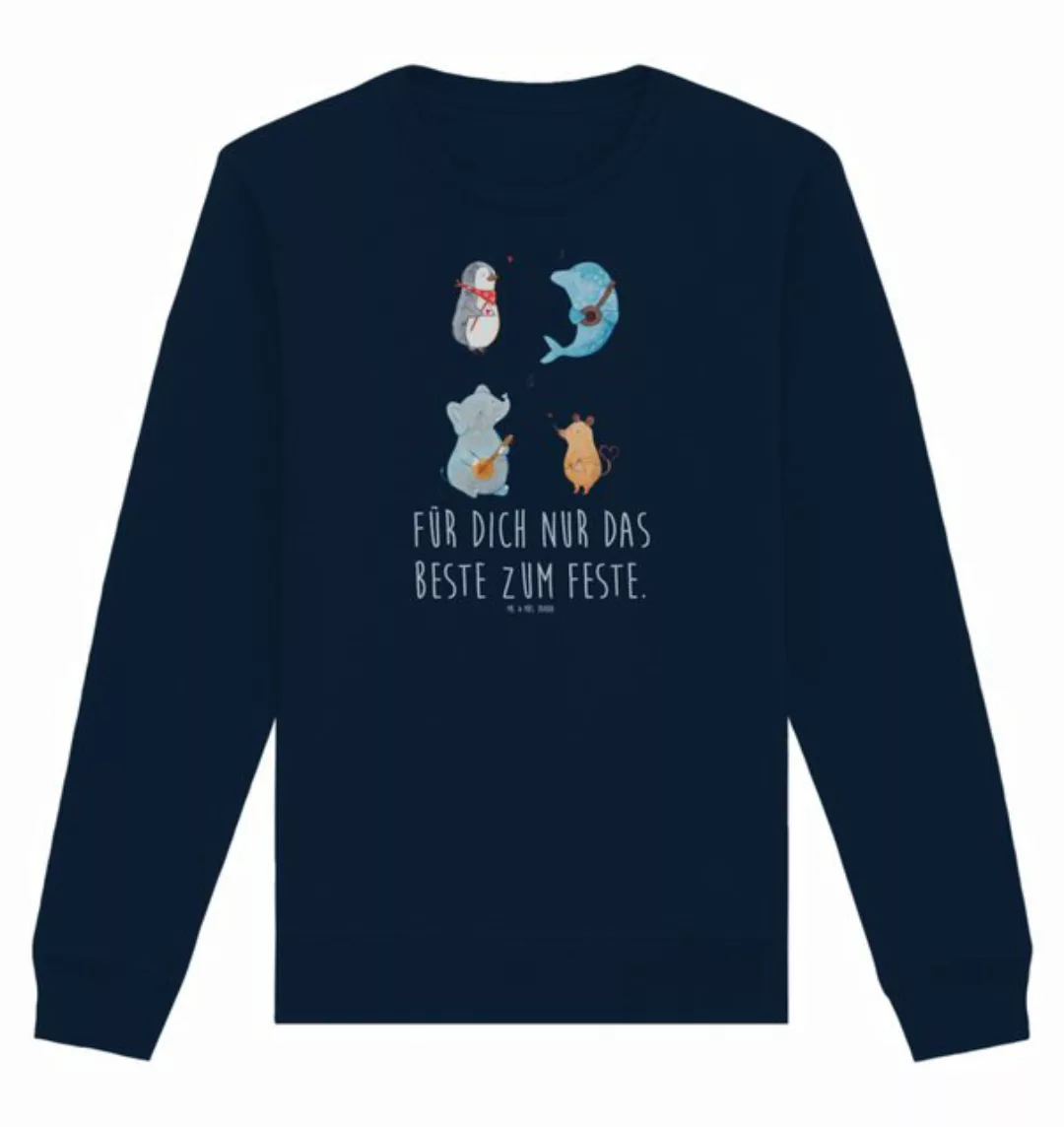 Mr. & Mrs. Panda Longpullover Big Band Größe S - French Navy - Geschenk, Pu günstig online kaufen