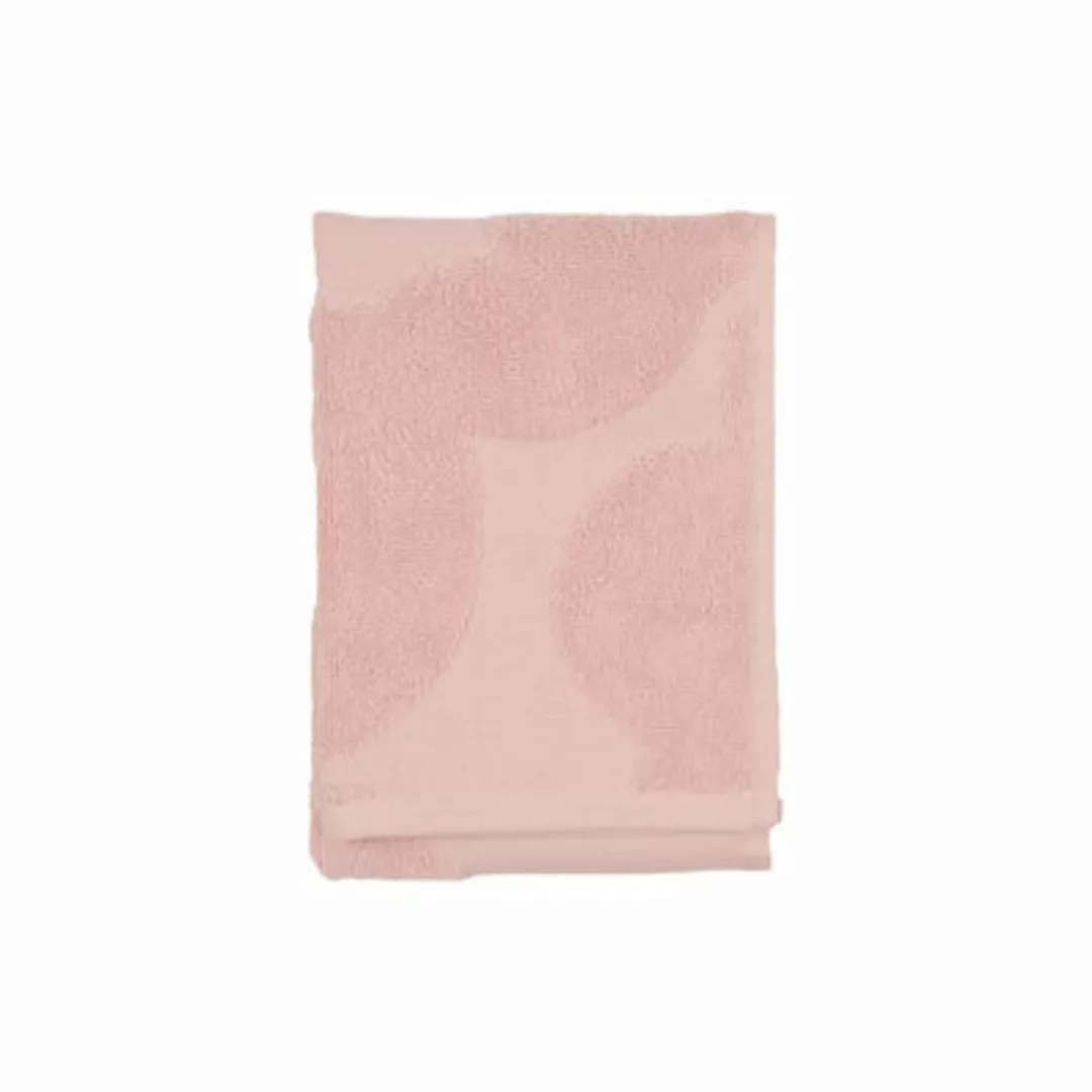 Badetuch Unikko textil rosa / 32 x 50 cm - Marimekko - Rosa günstig online kaufen