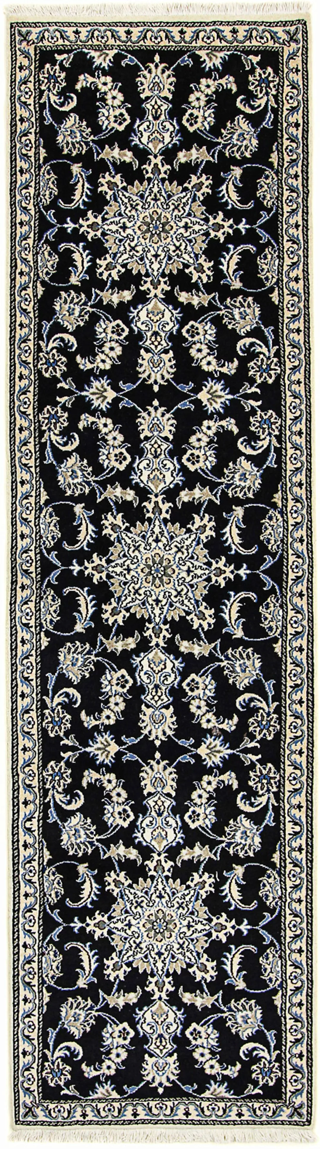 morgenland Orientteppich »Perser - Nain - 290 x 80 cm - dunkelblau«, rechte günstig online kaufen