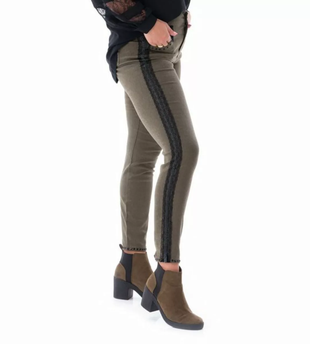 Sarah Kern Skinny-fit-Jeans Push-up-Jeans enganliegend mit Spitzengalon günstig online kaufen