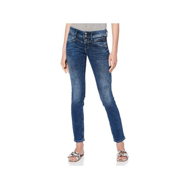 Tom Tailor Damen Jeans ALEXA - Sllim Fit - Blau - Random Bleached Blue Deni günstig online kaufen