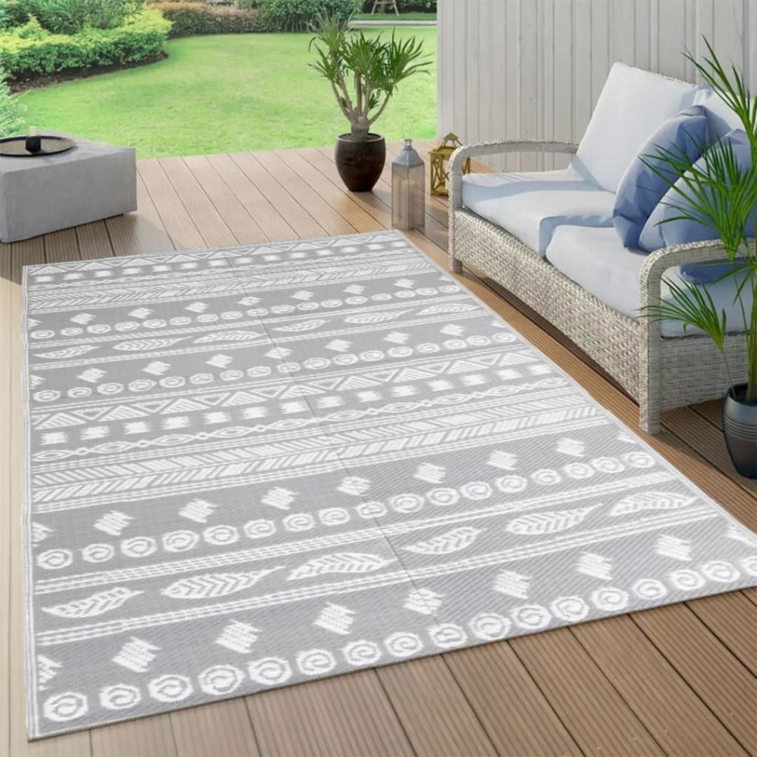 Vidaxl Outdoor-teppich Grau 120x180 Cm Pp günstig online kaufen