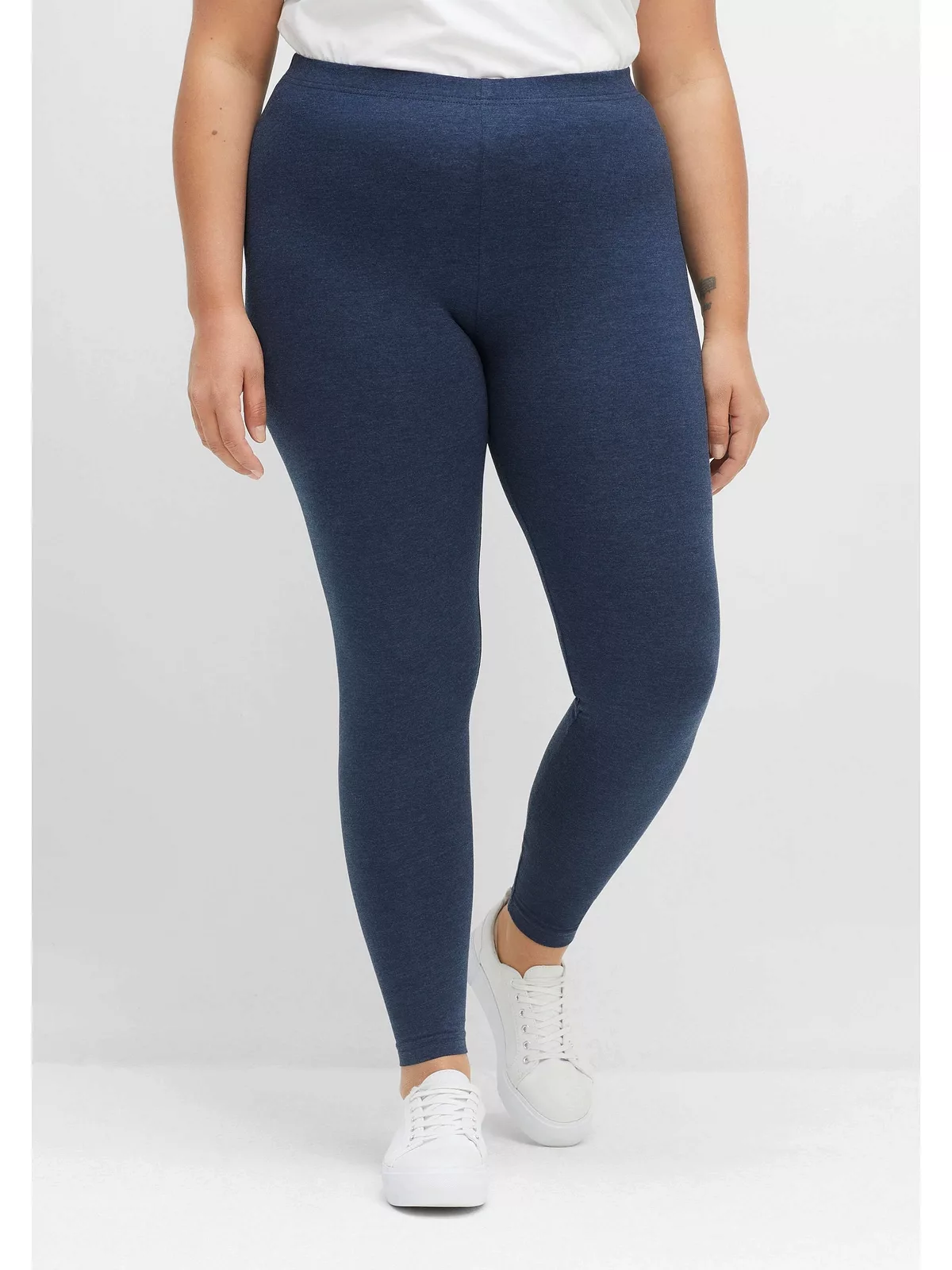 Sheego Leggings "Große Größen", aus hautfreundlichem Baumwoll-Mix günstig online kaufen