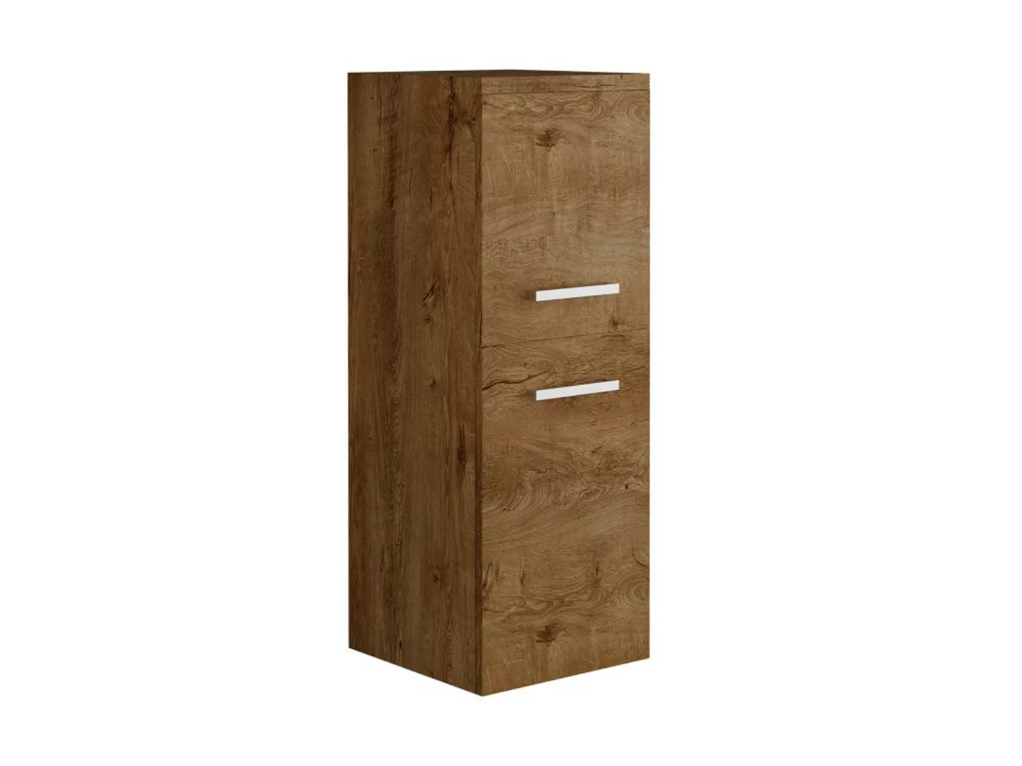 Badezimmerschrank hängend in Holzoptik - 30 x 30 x 83 cm - MIELA II günstig online kaufen