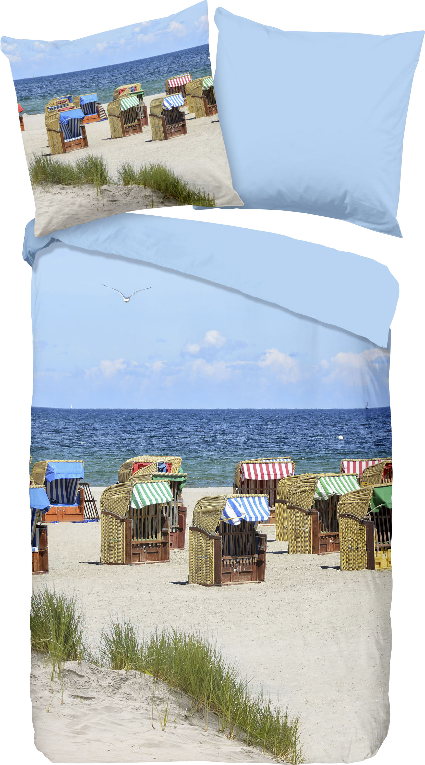 PURE luxury collection Wendebettwäsche »Relax«, Mikrofaser, 135x200, Pflege günstig online kaufen