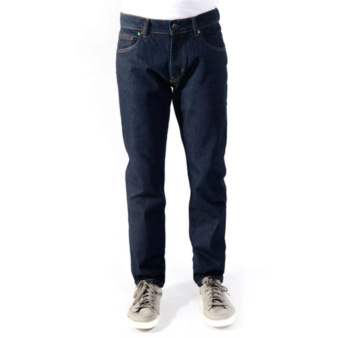 Regular Navy 100, Dunkelblaue Jeans Aus 100% Bio-baumwolle Ohne Elasthan günstig online kaufen